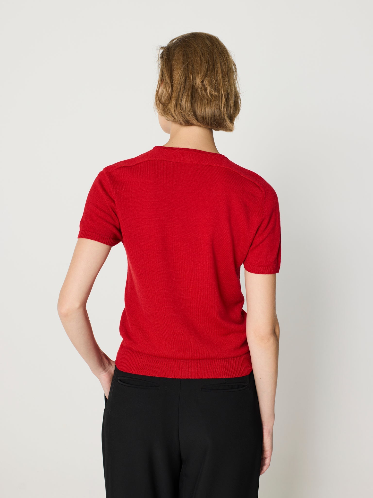 Twinset de cuello redondo