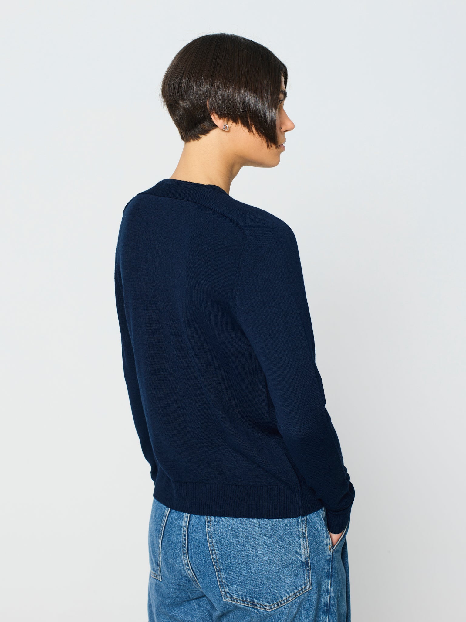 Twinset de cuello redondo