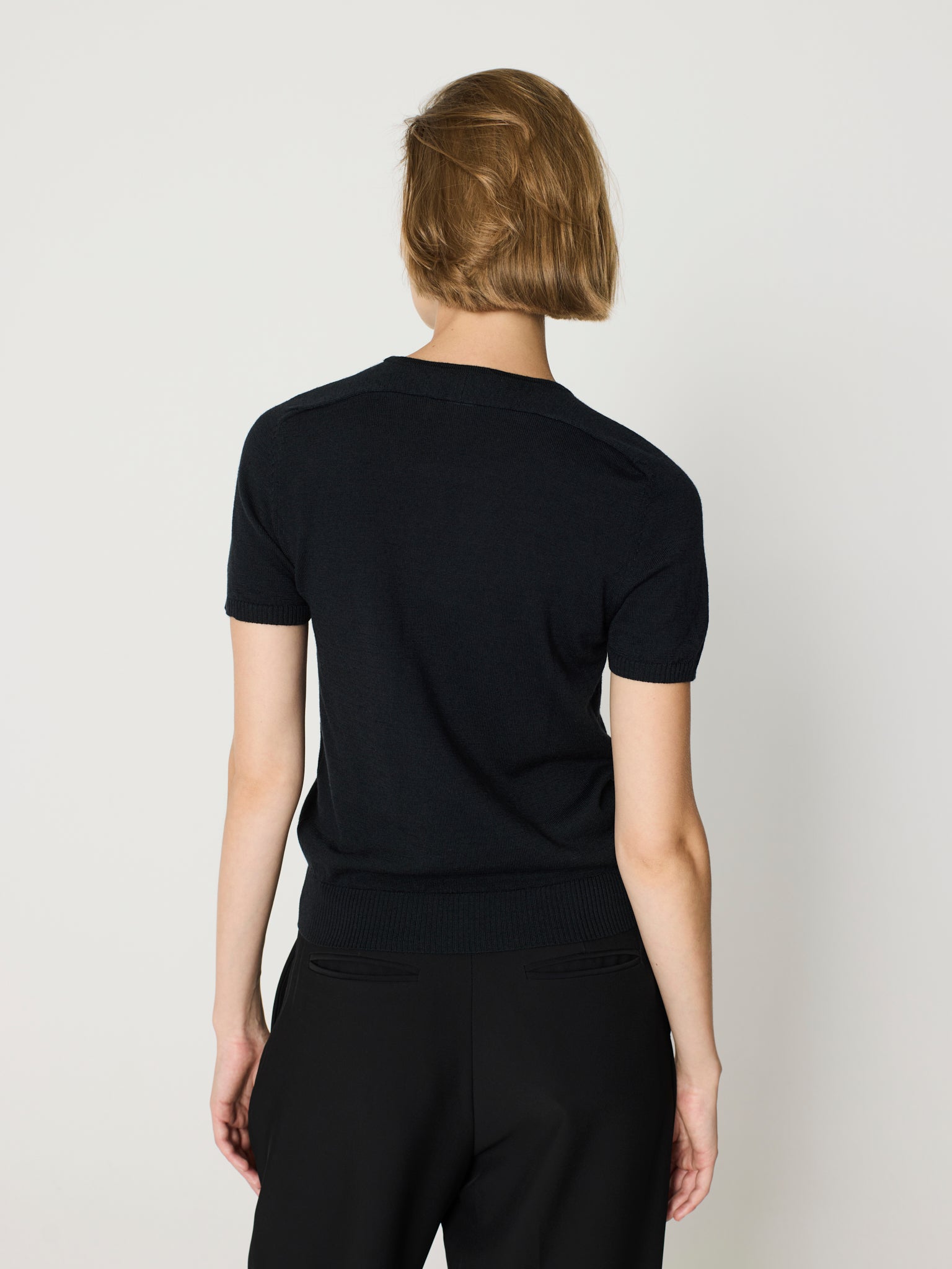 Twinset de cuello redondo