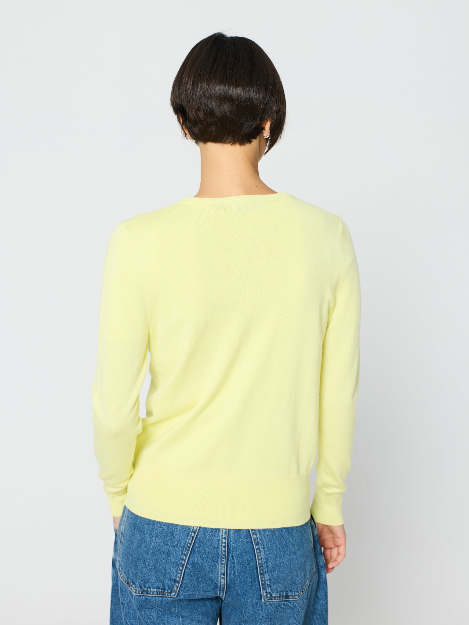 Twinset con canalé ancho en los bajos