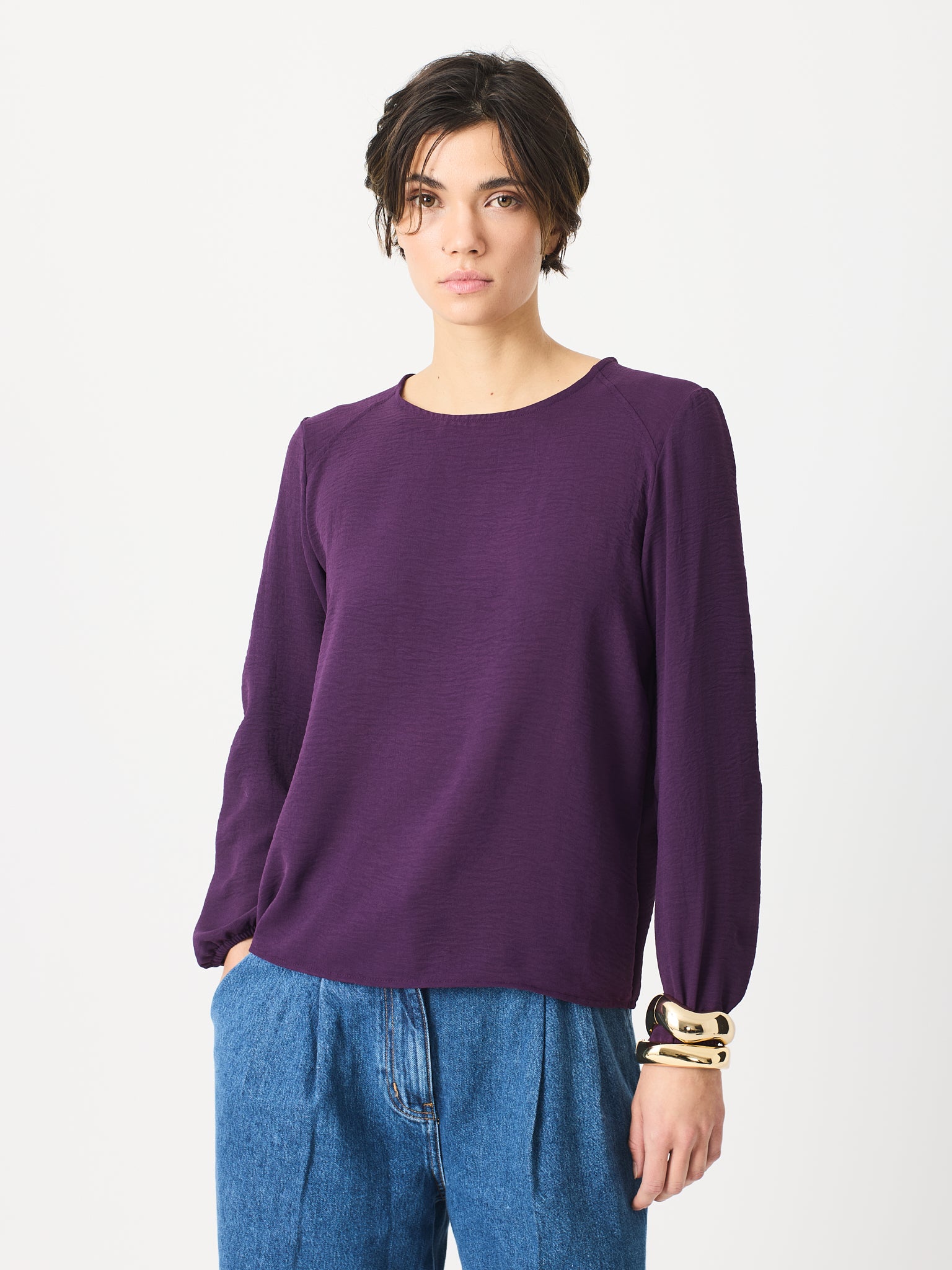Camisa cuello redondo