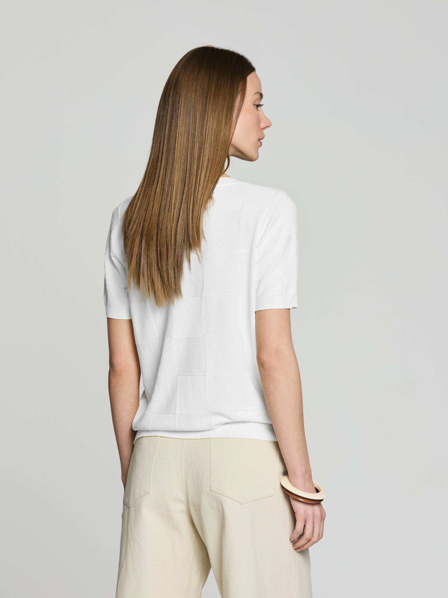 Jersey textura cuadros