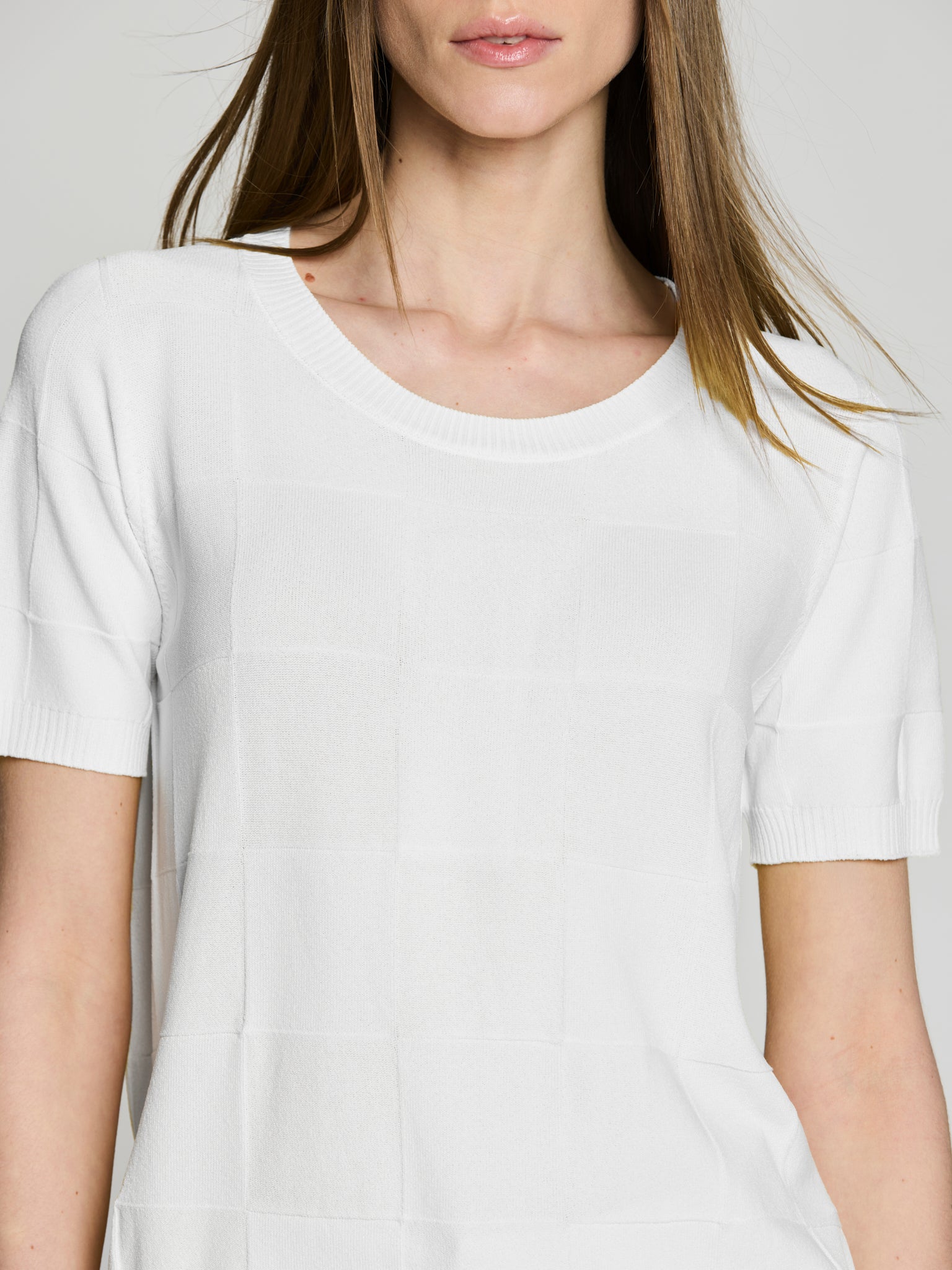 Jersey textura cuadros