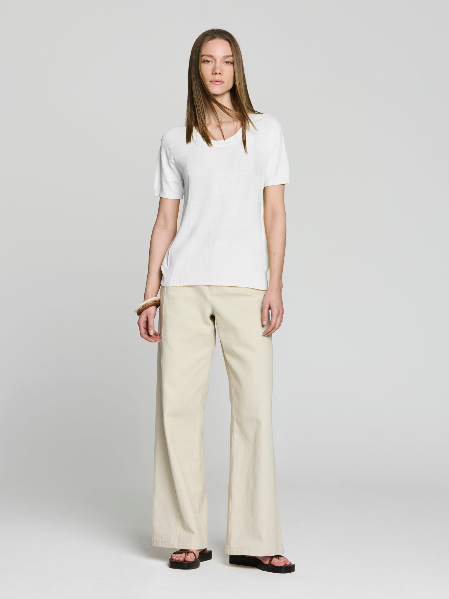 Jersey textura cuadros