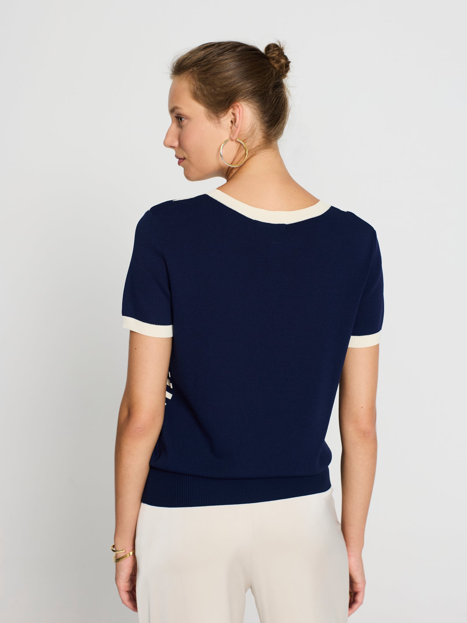 Jersey punto asimétrico