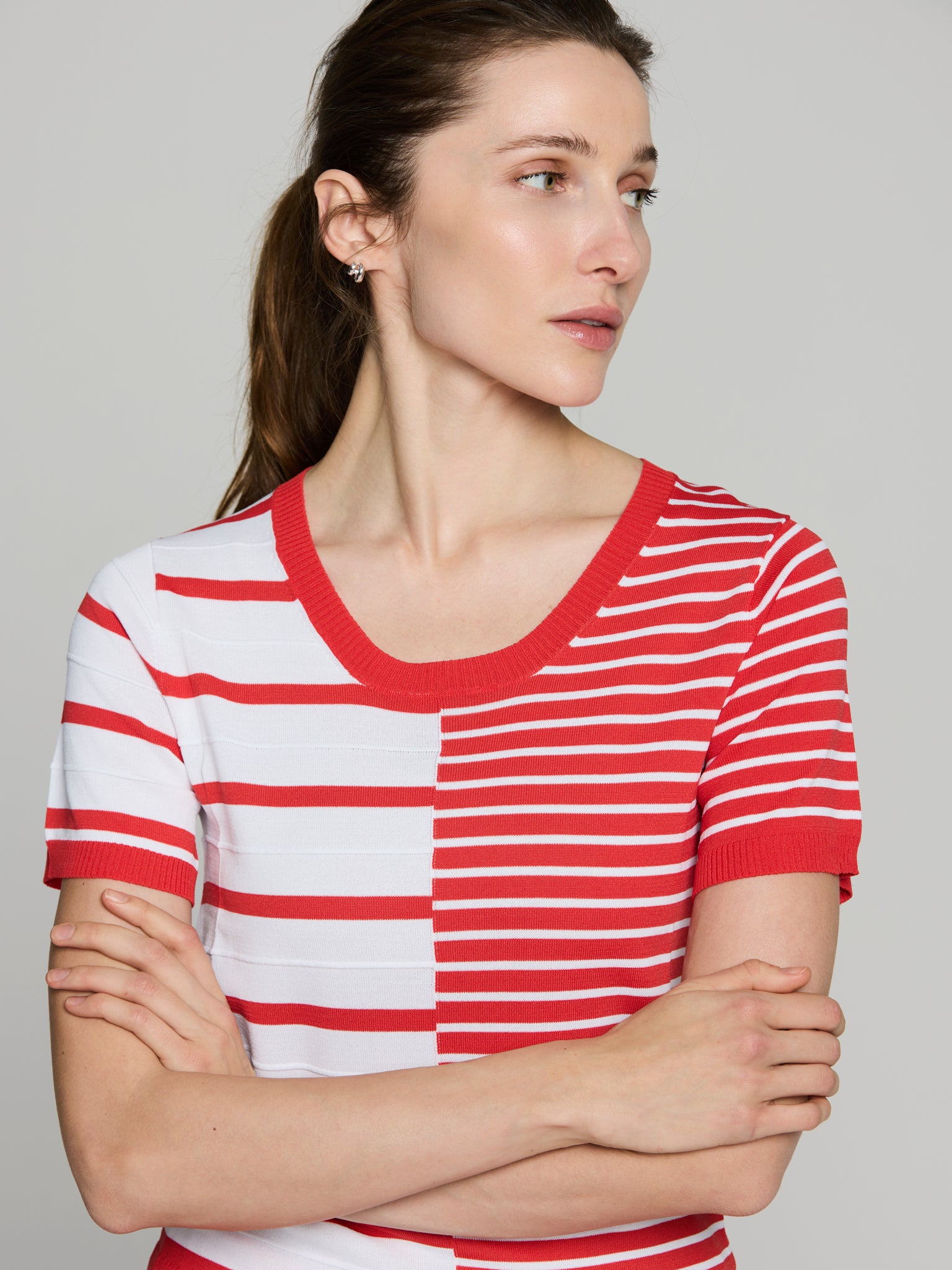 Jersey bicolor nervios