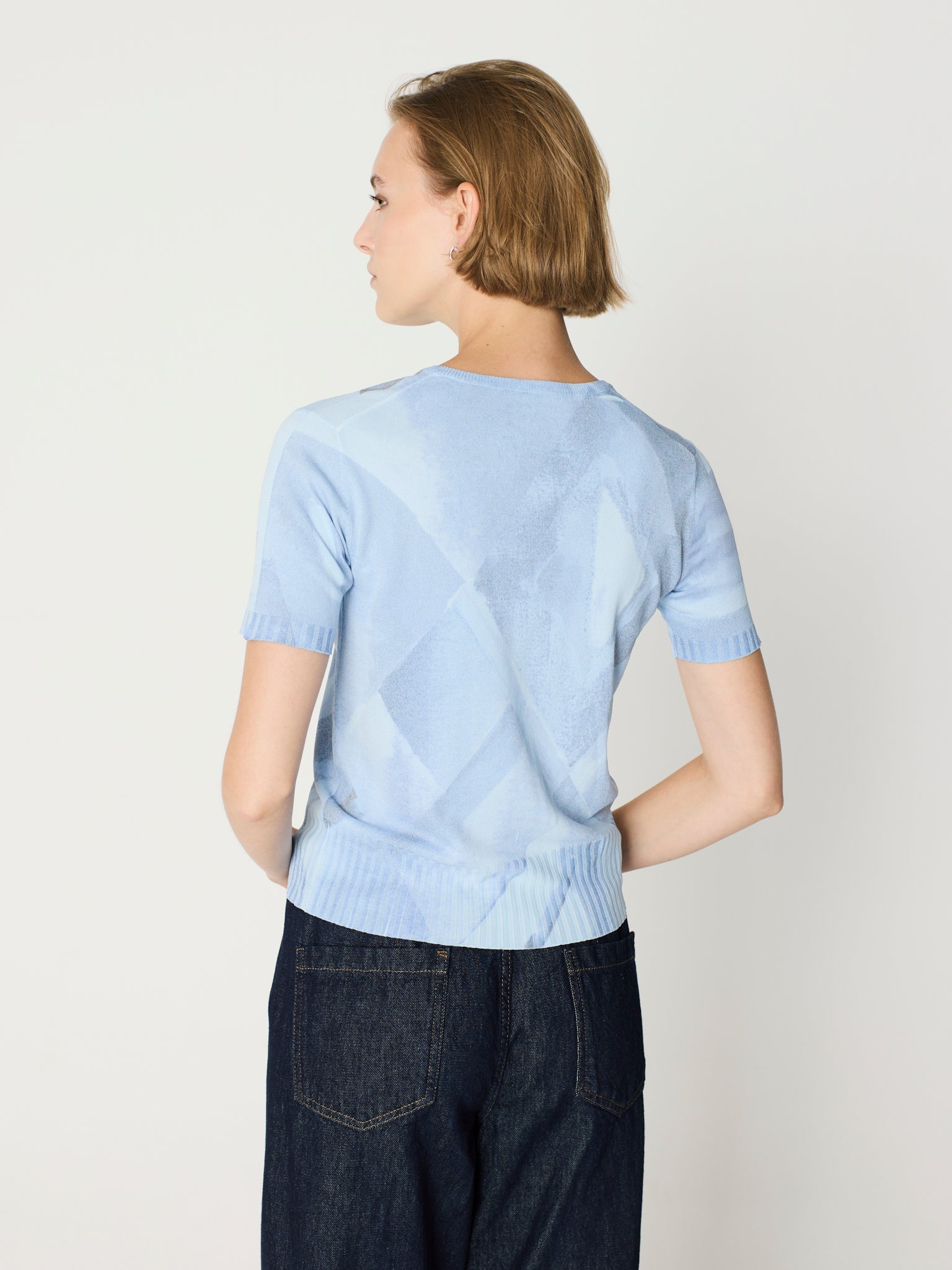 Jersey print geométrico