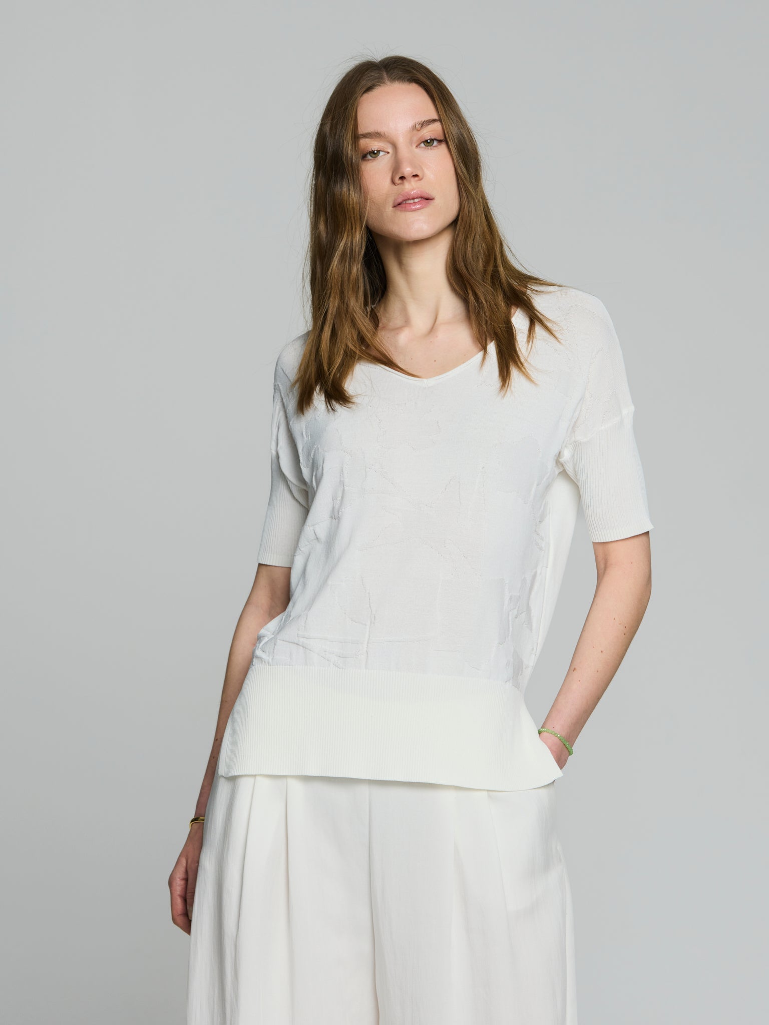 Jersey textura floral