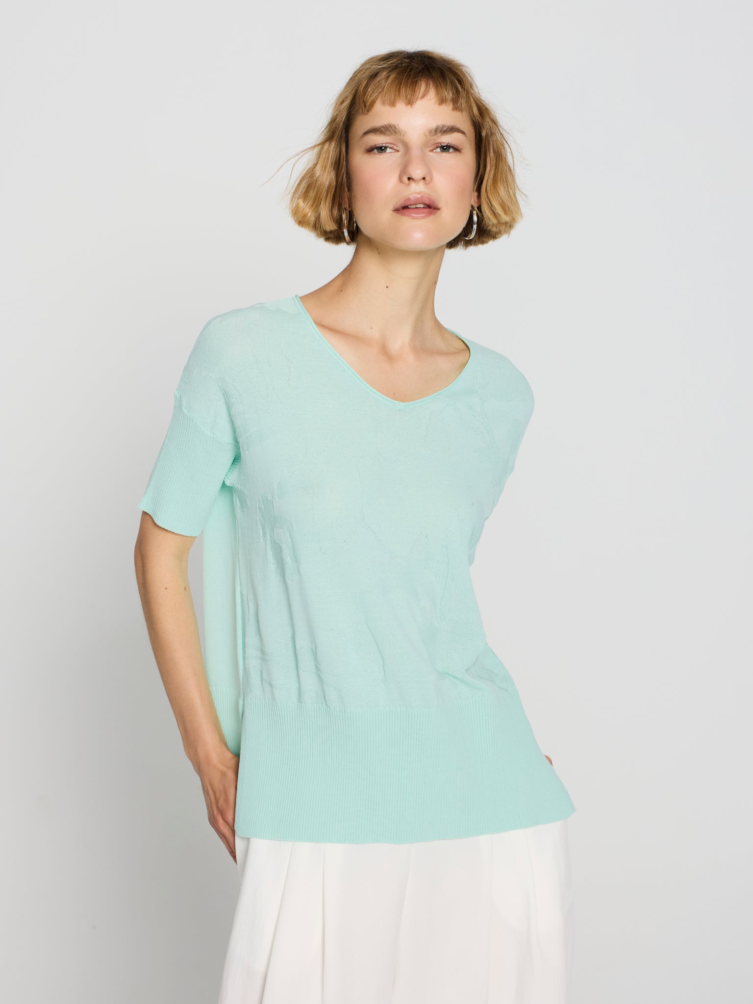 Jersey textura floral