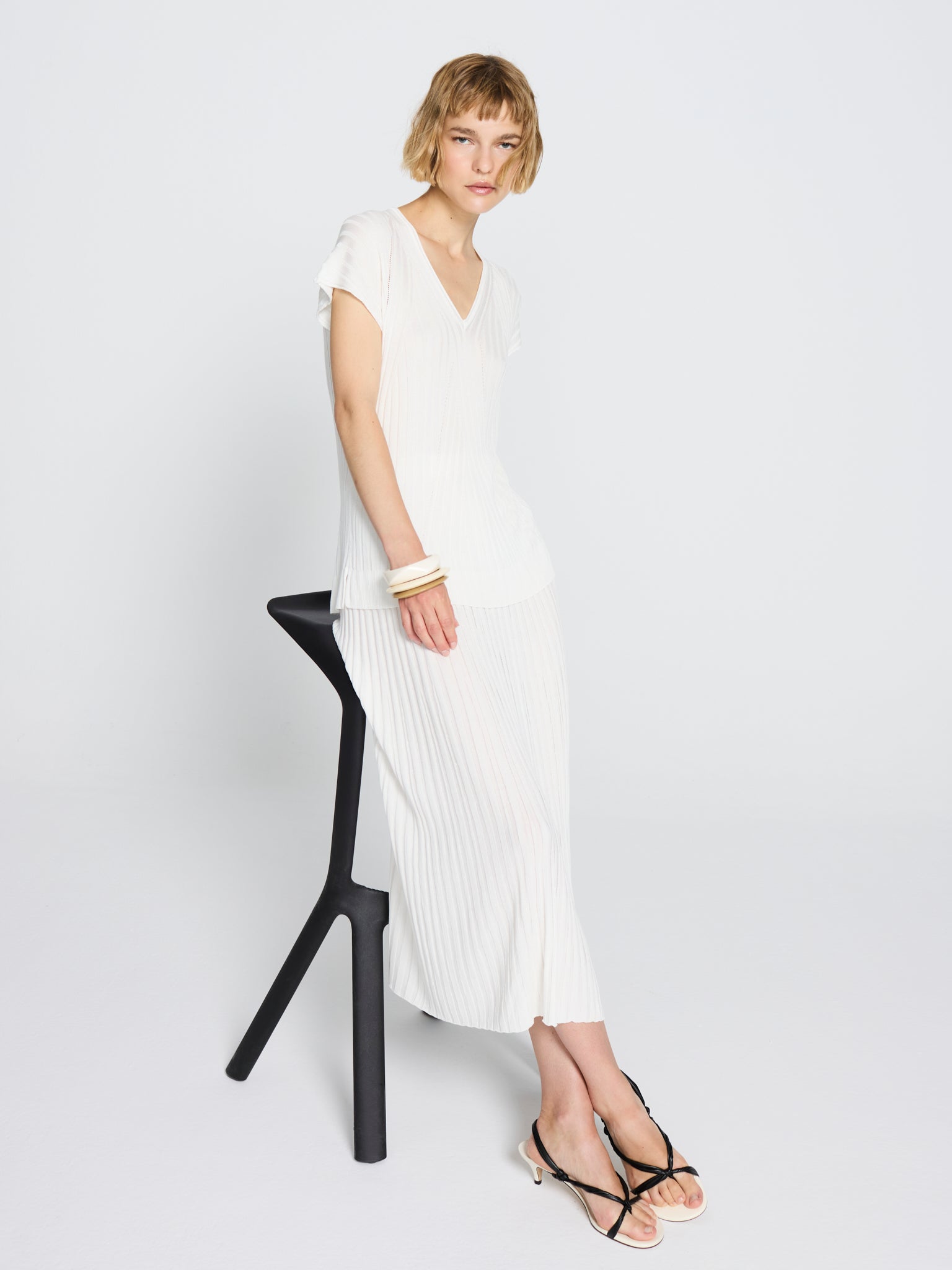 Túnica canalé tencel