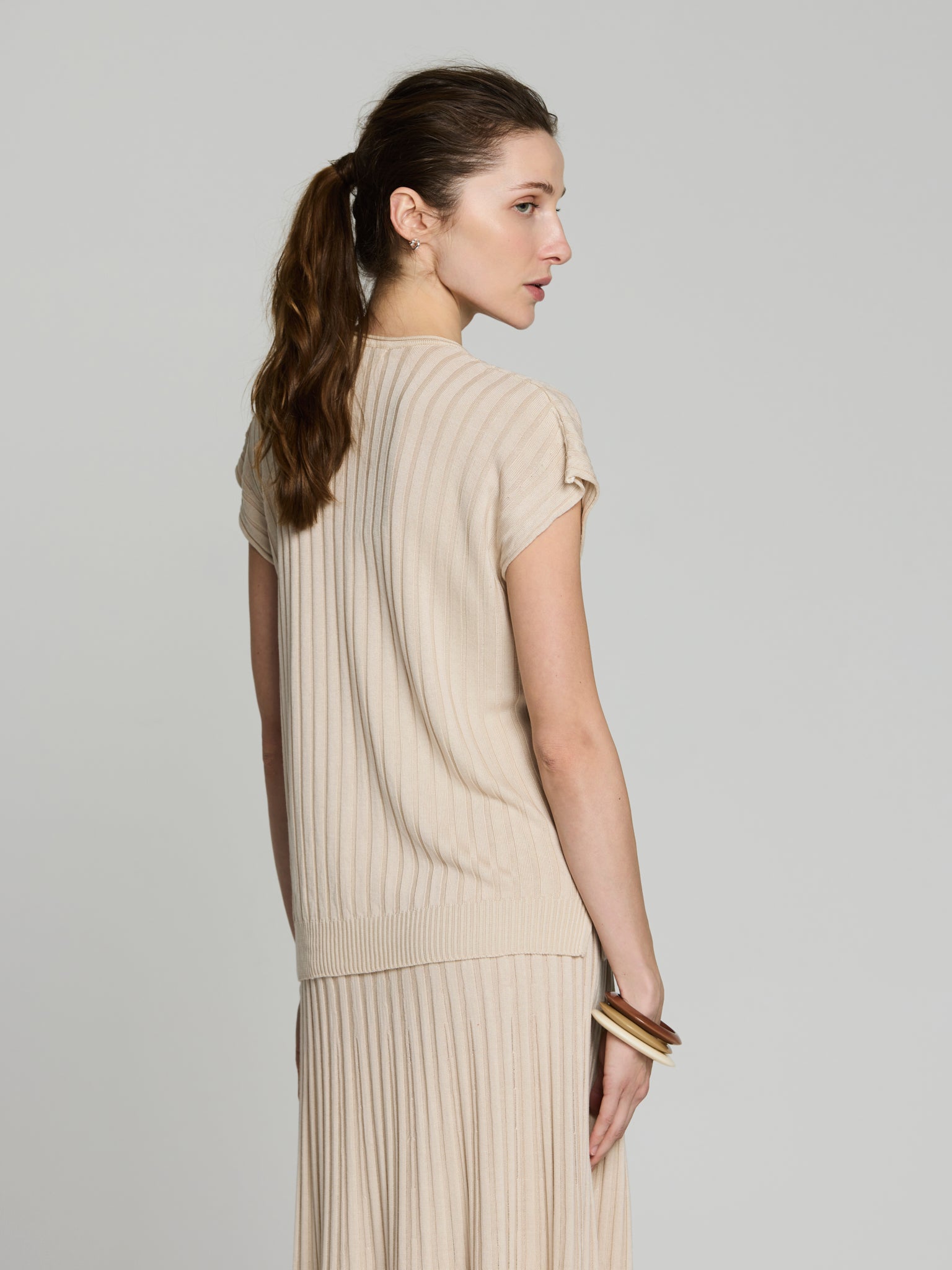 Túnica canalé tencel