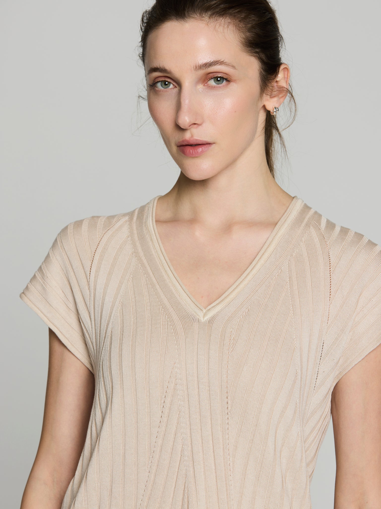 Túnica canalé tencel