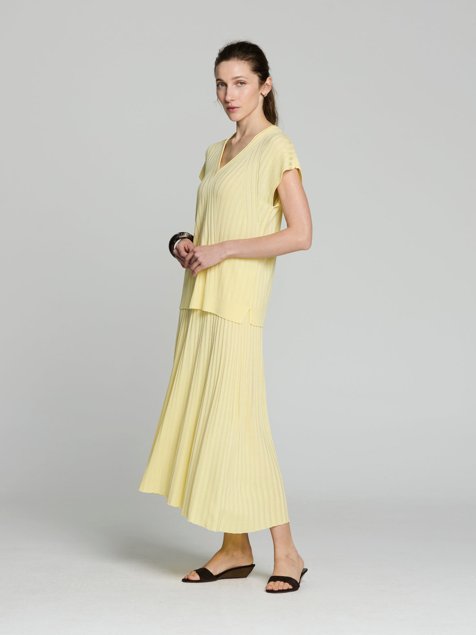 Túnica canalé tencel