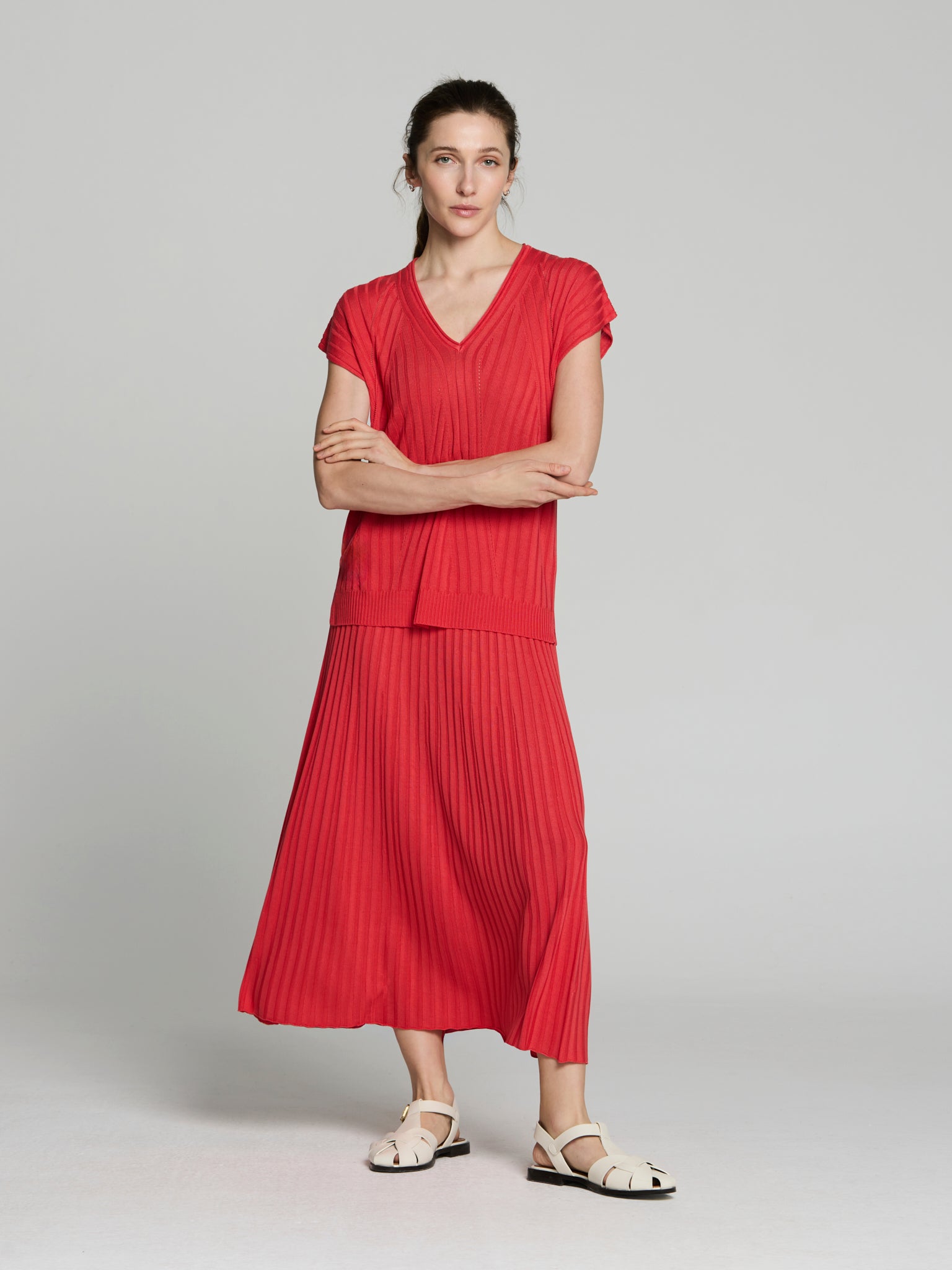 Túnica canalé tencel