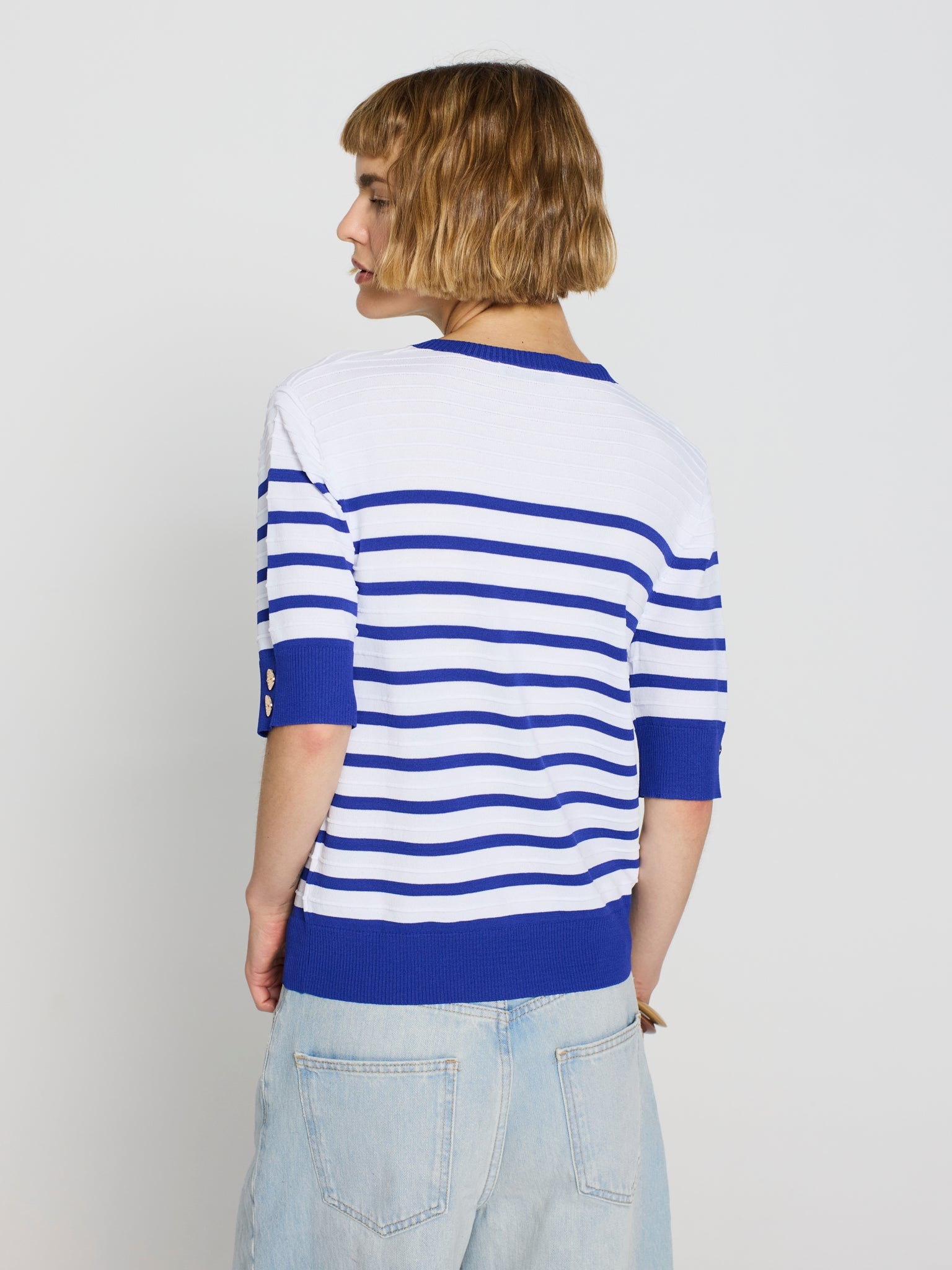 Jersey bicolor nervios