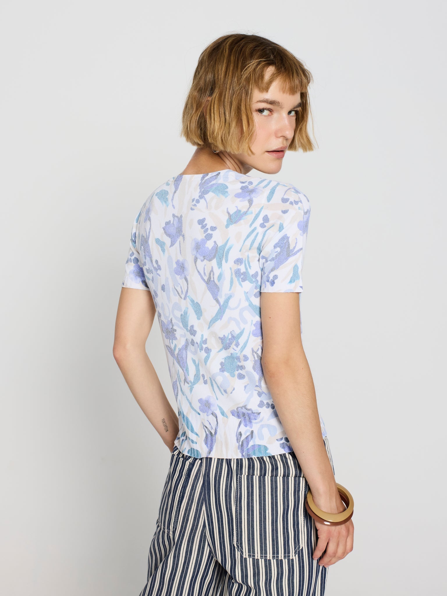 Jersey estampado orgánico