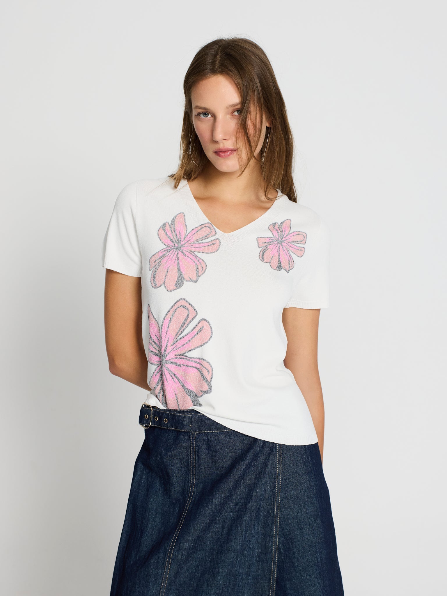 Jersey flores grandes