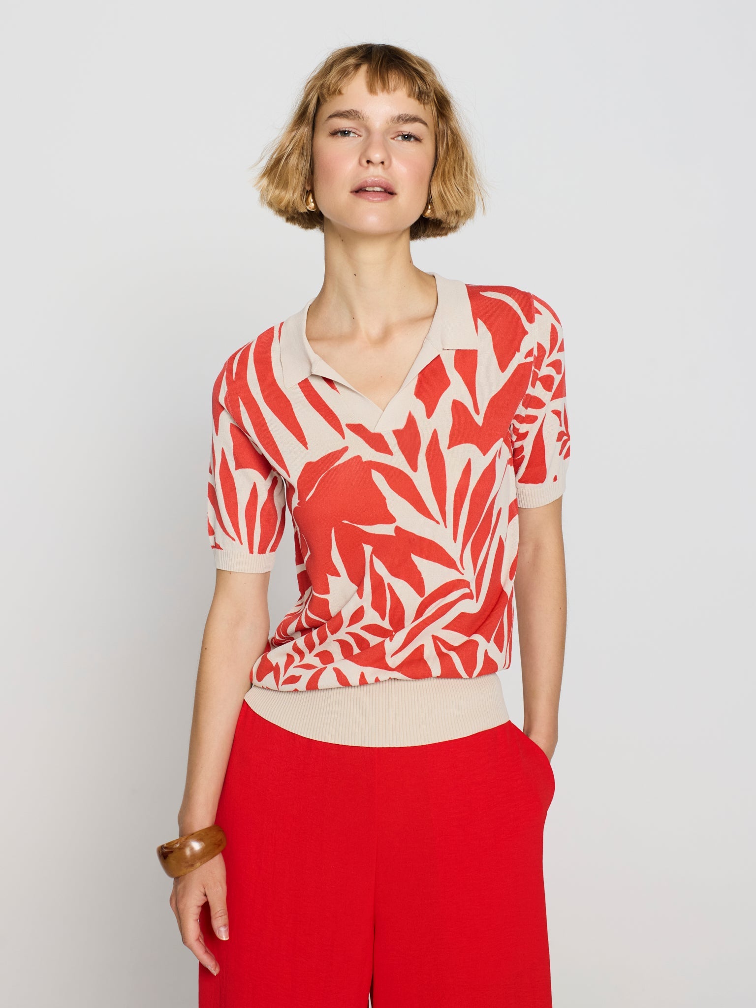 Jersey print tropical