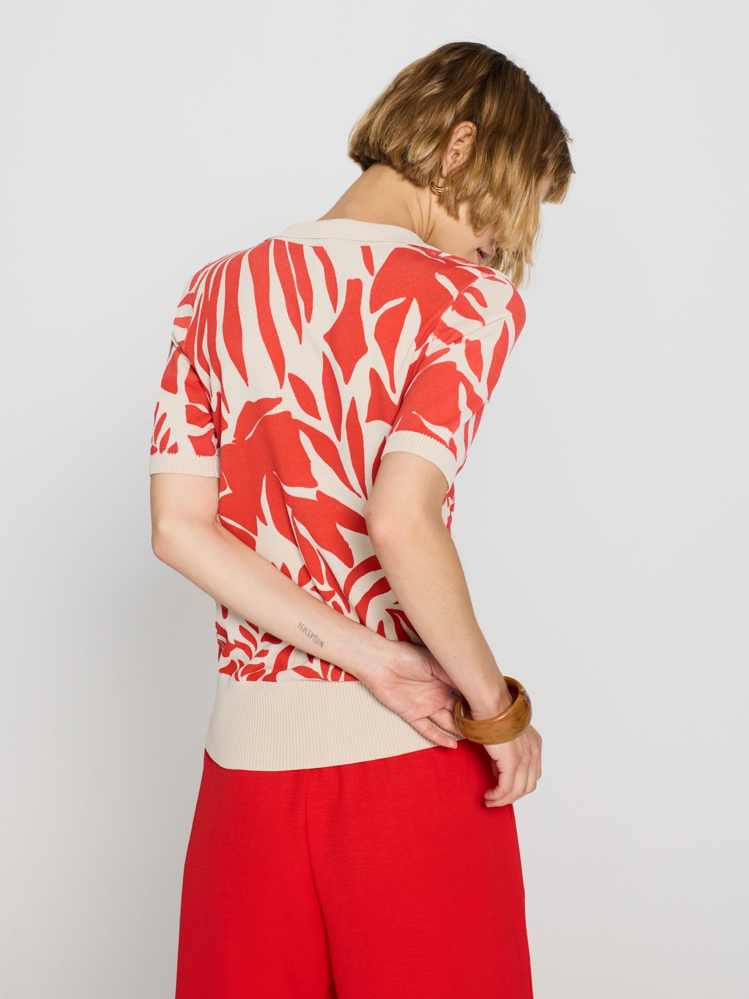 Jersey print tropical