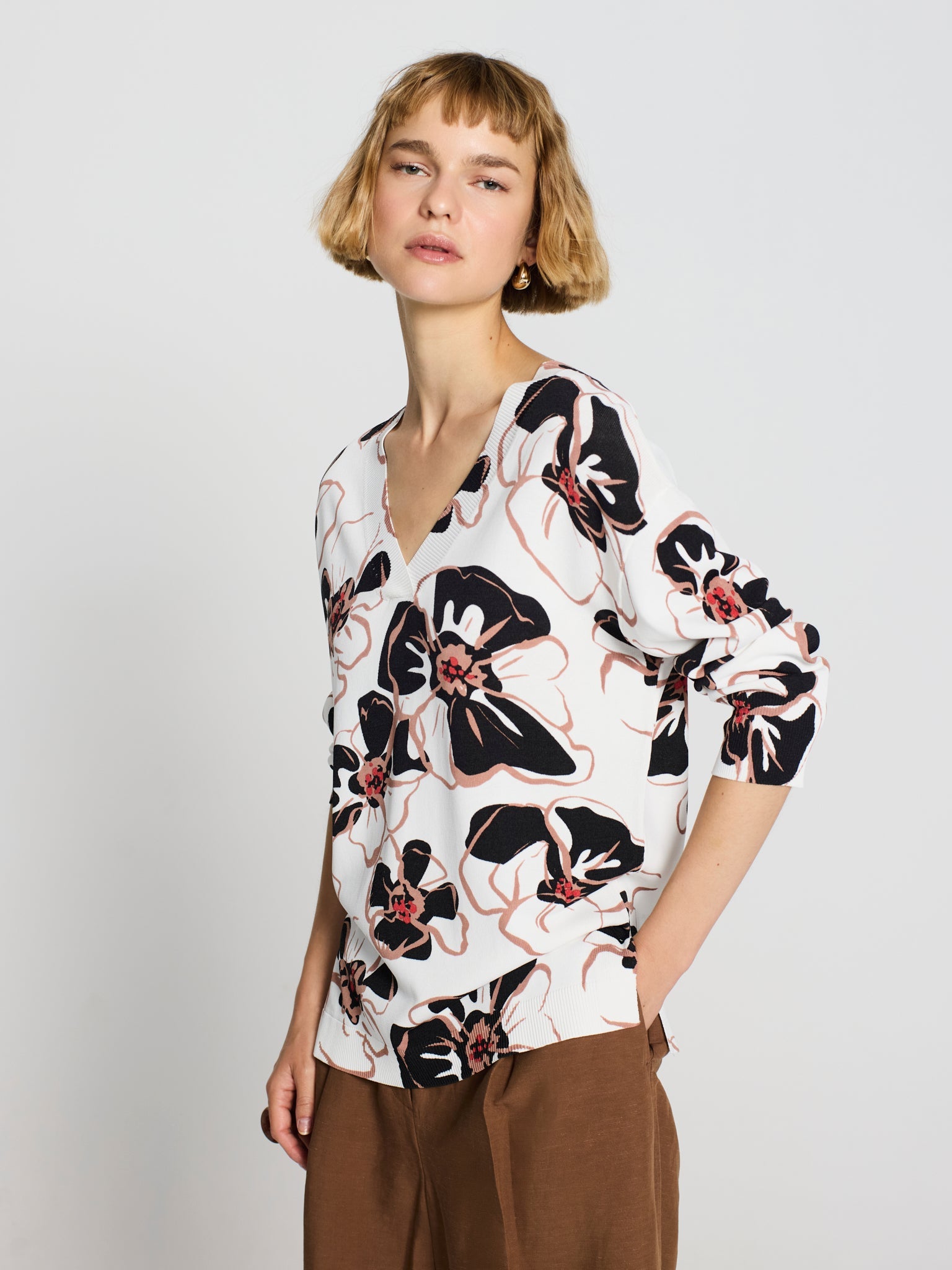 Jersey print floral