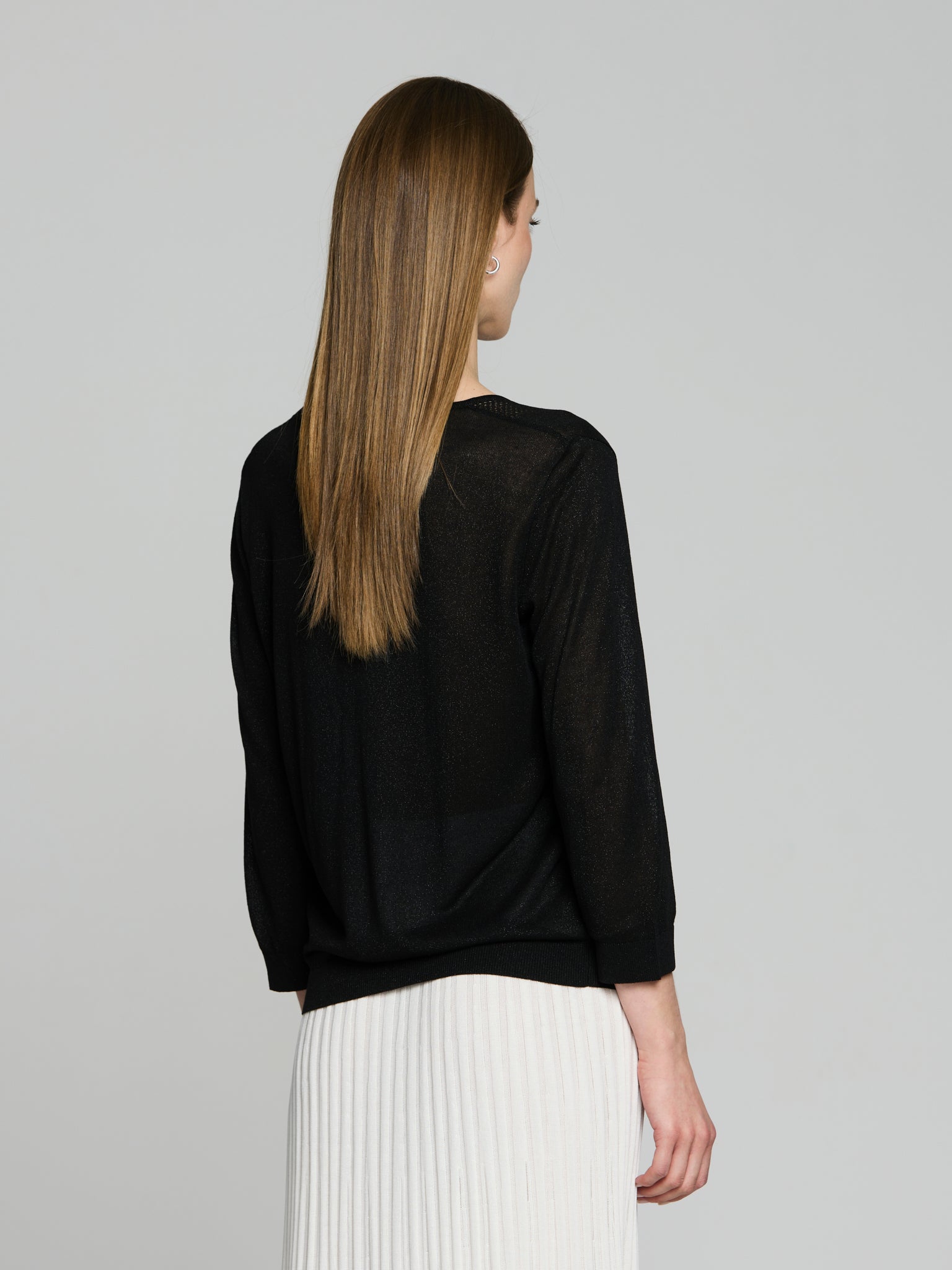 Jersey calado lúrex