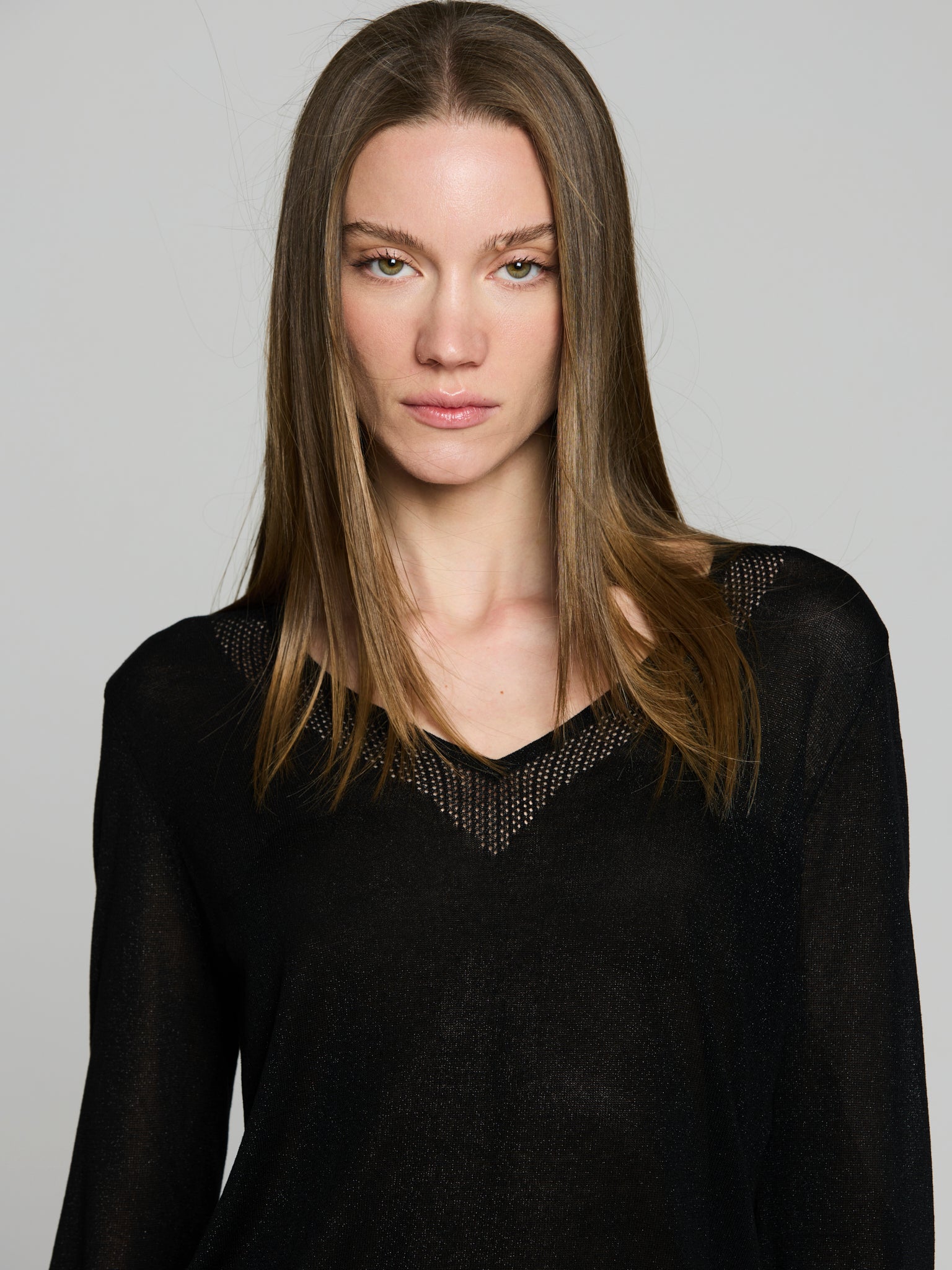 Jersey calado lúrex