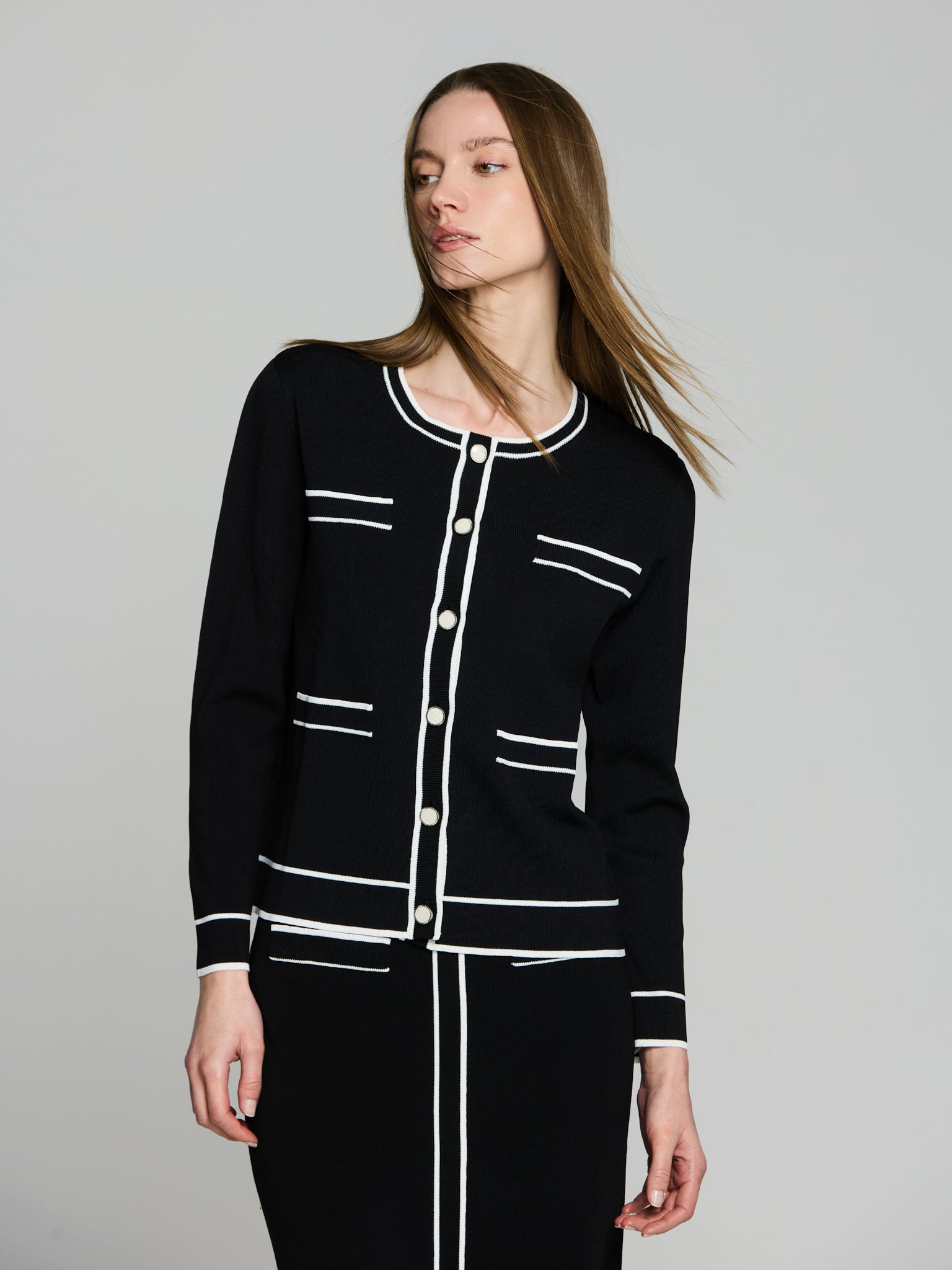 Chaqueta punto botones