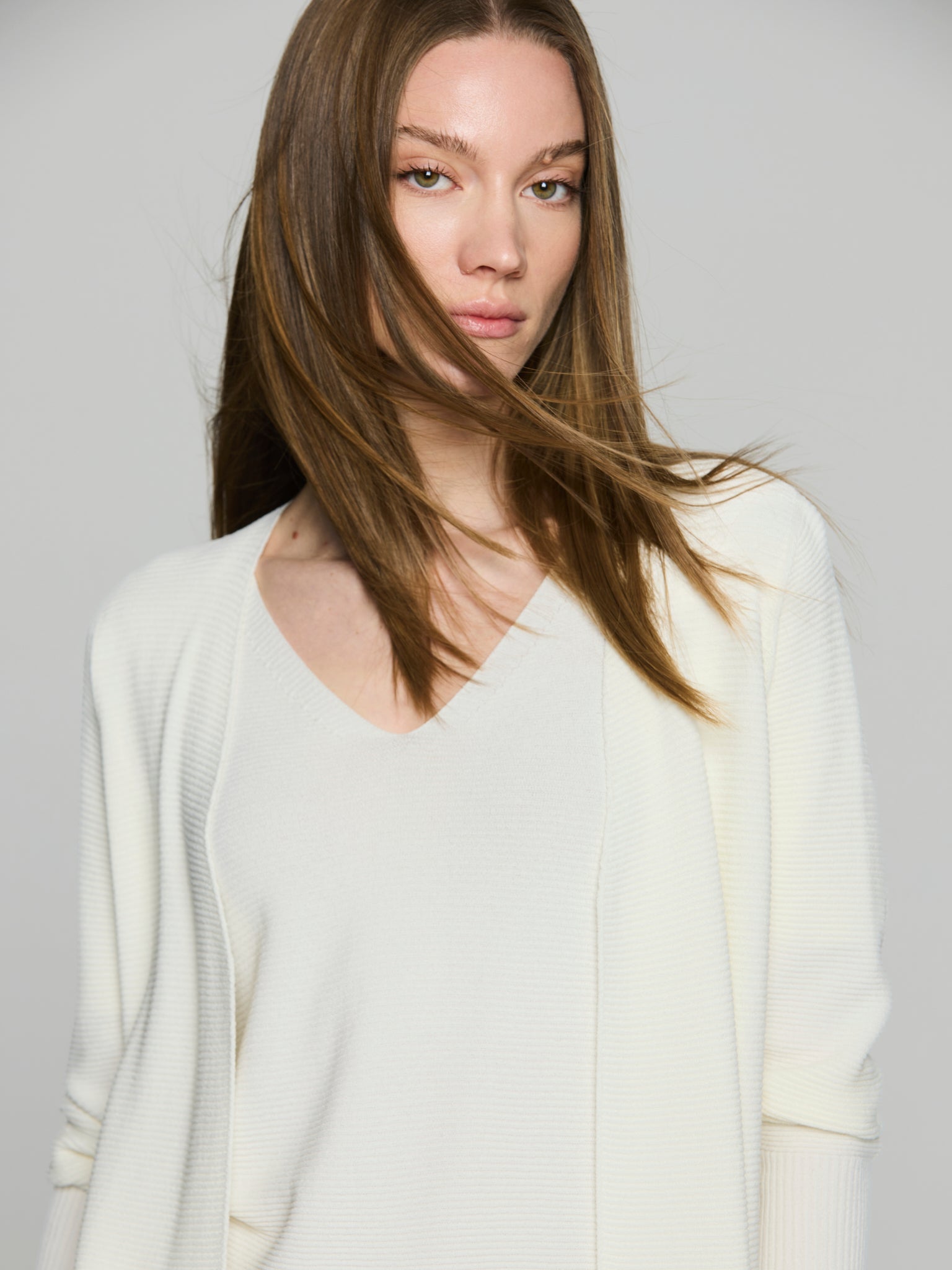 Cárdigan punto otoman