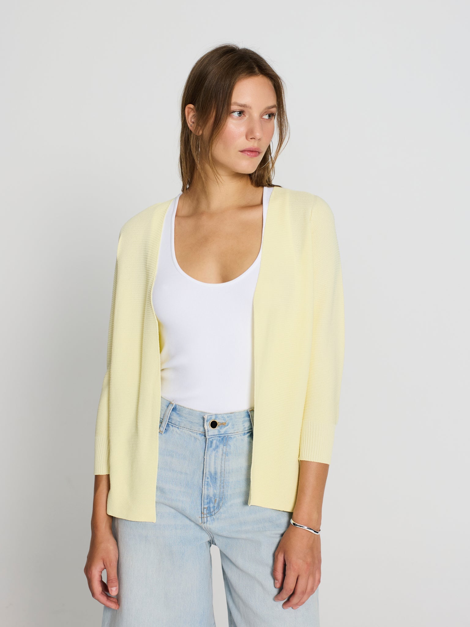 Cárdigan punto otoman