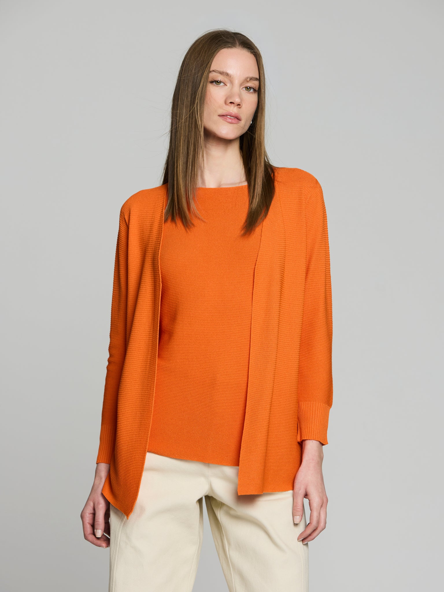 Cárdigan punto otoman