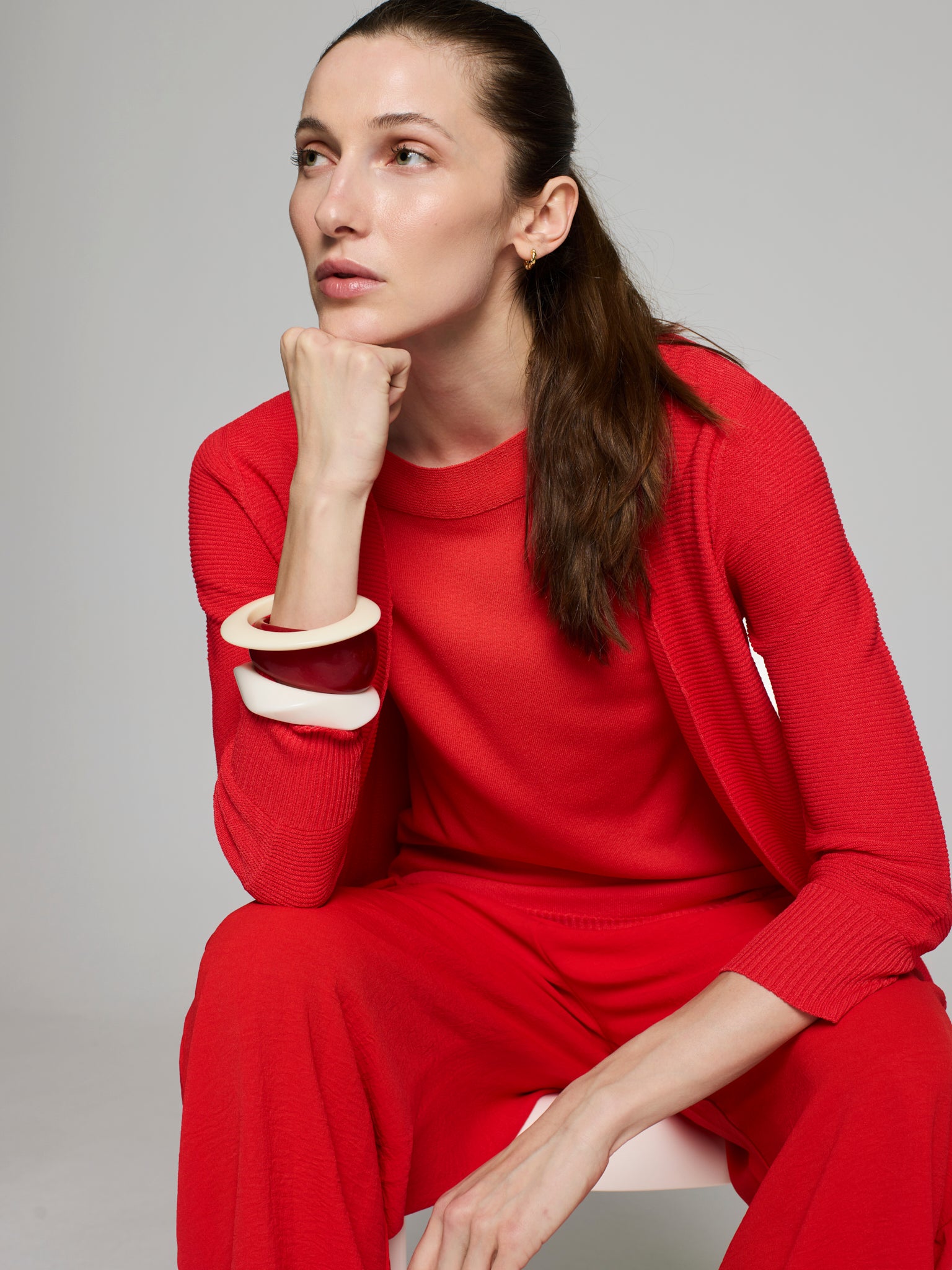 Cárdigan punto otoman