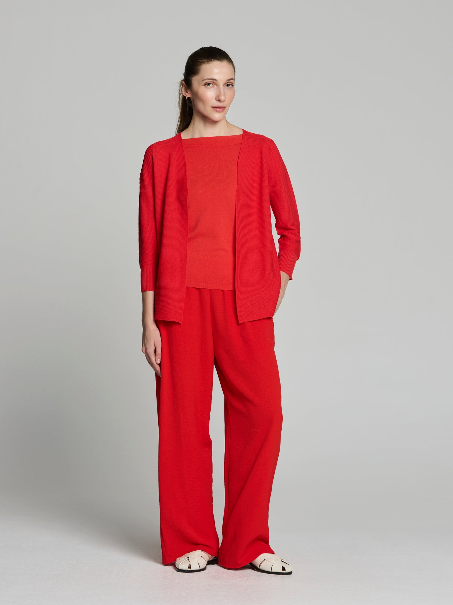 Cárdigan punto otoman