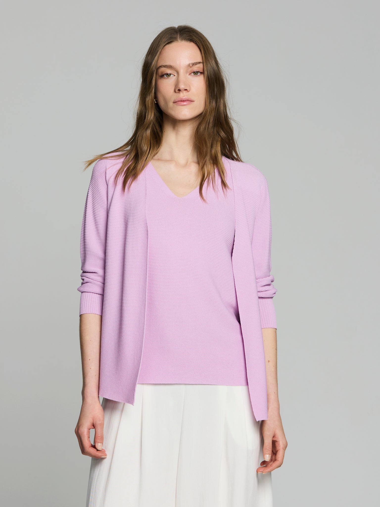 Cárdigan punto otoman