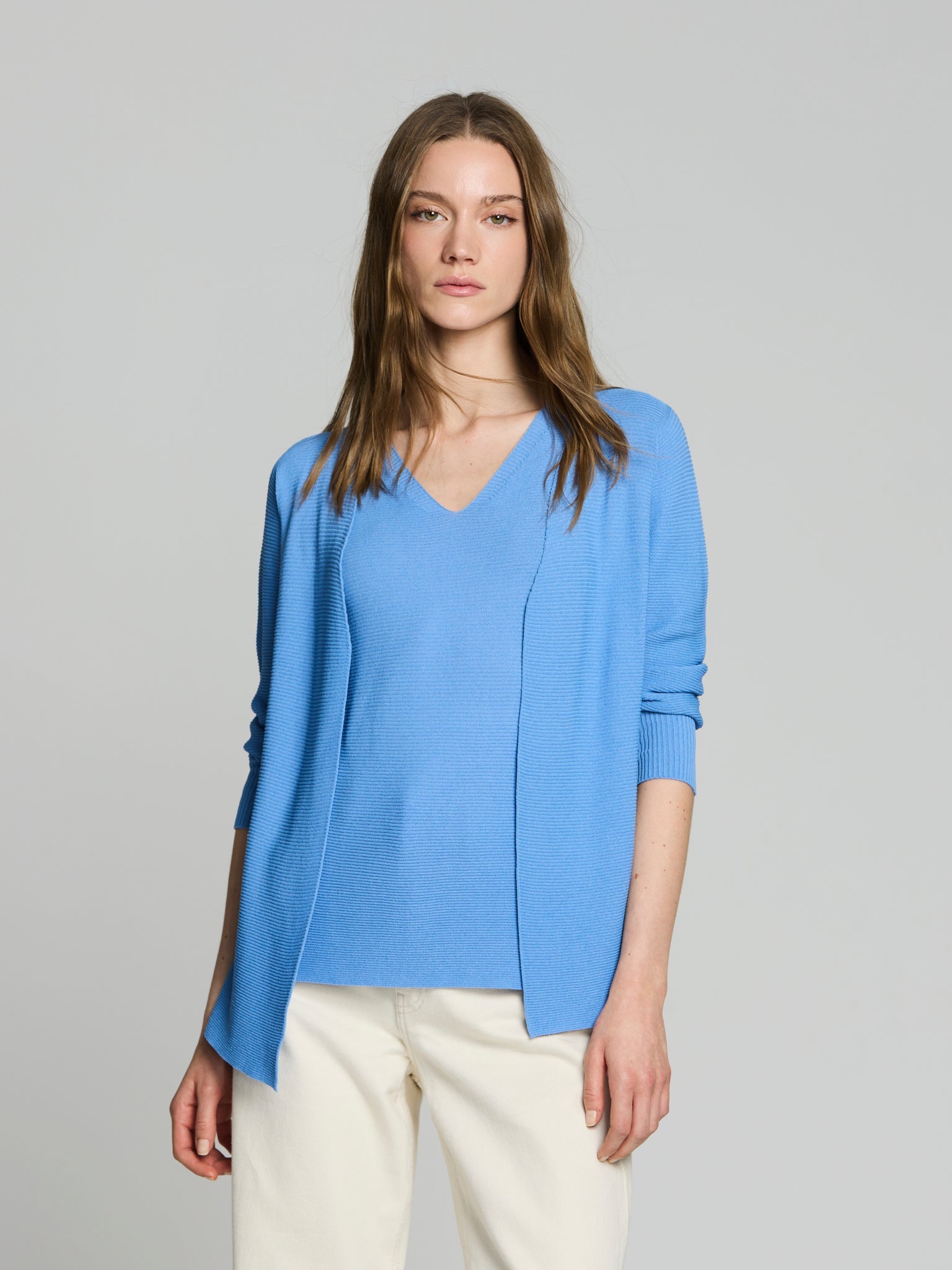 Cárdigan punto otoman