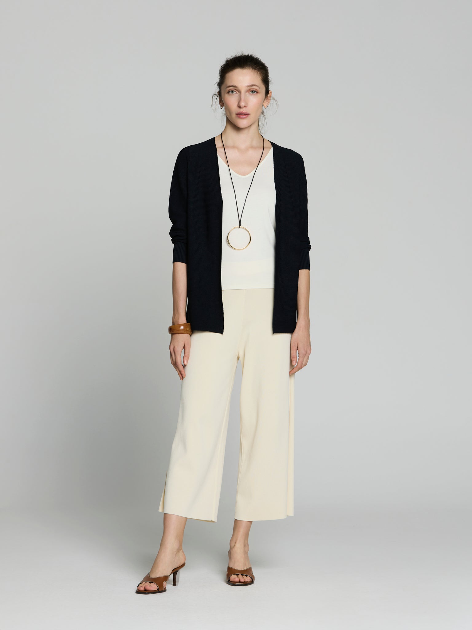 Cárdigan punto otoman