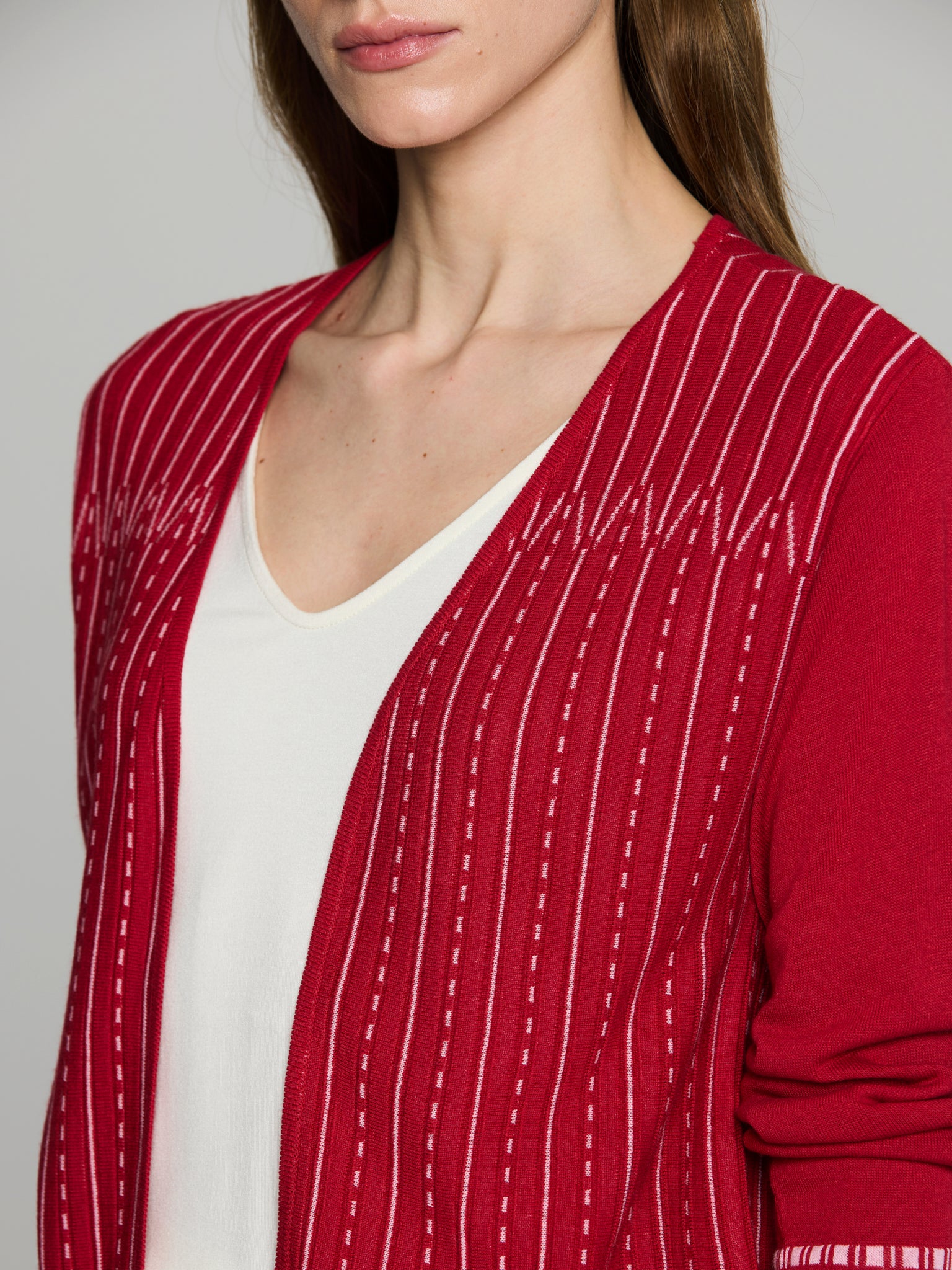 Chaqueta jacquard bicolor