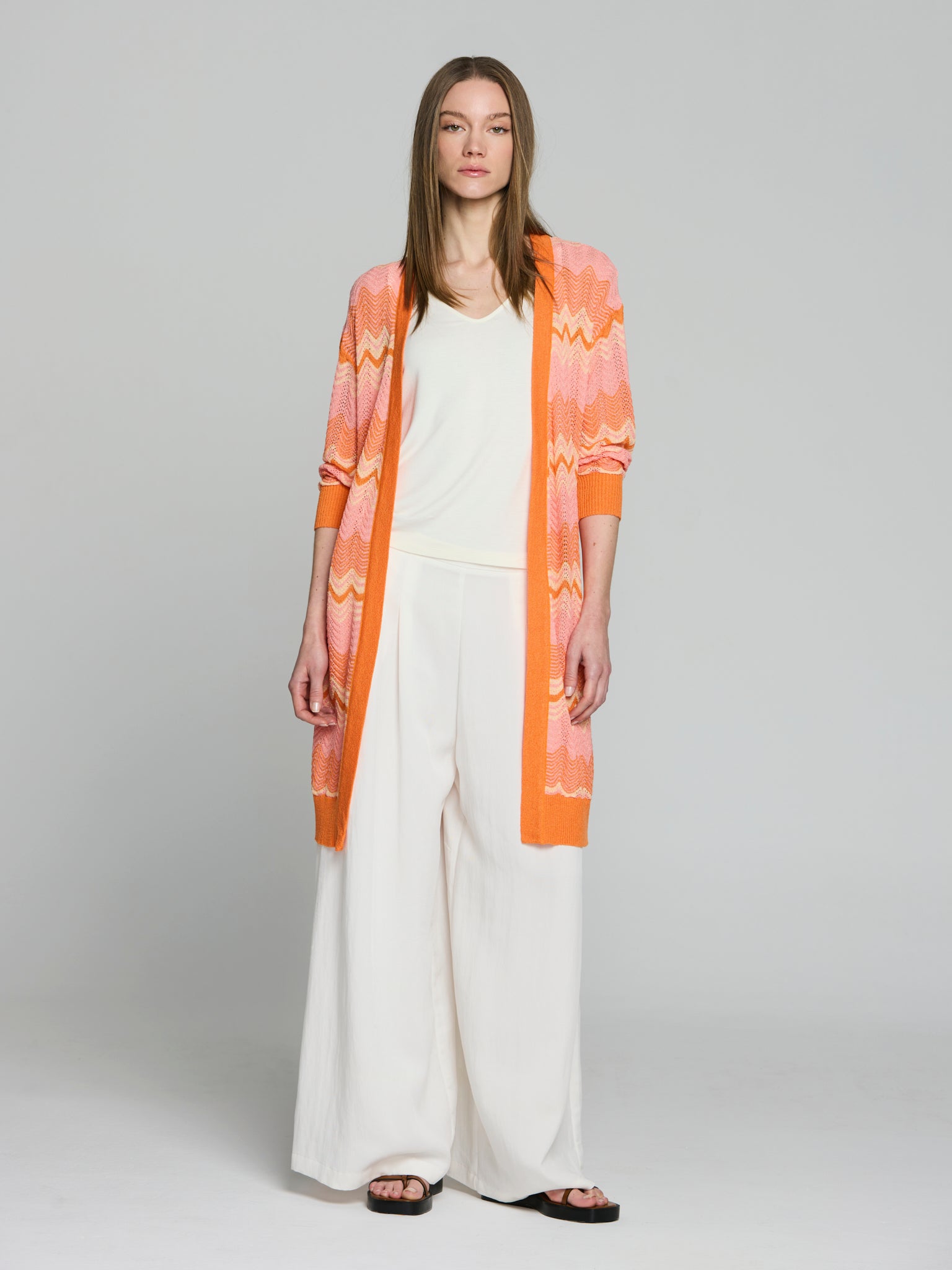 Chaqueta ondas tricolor