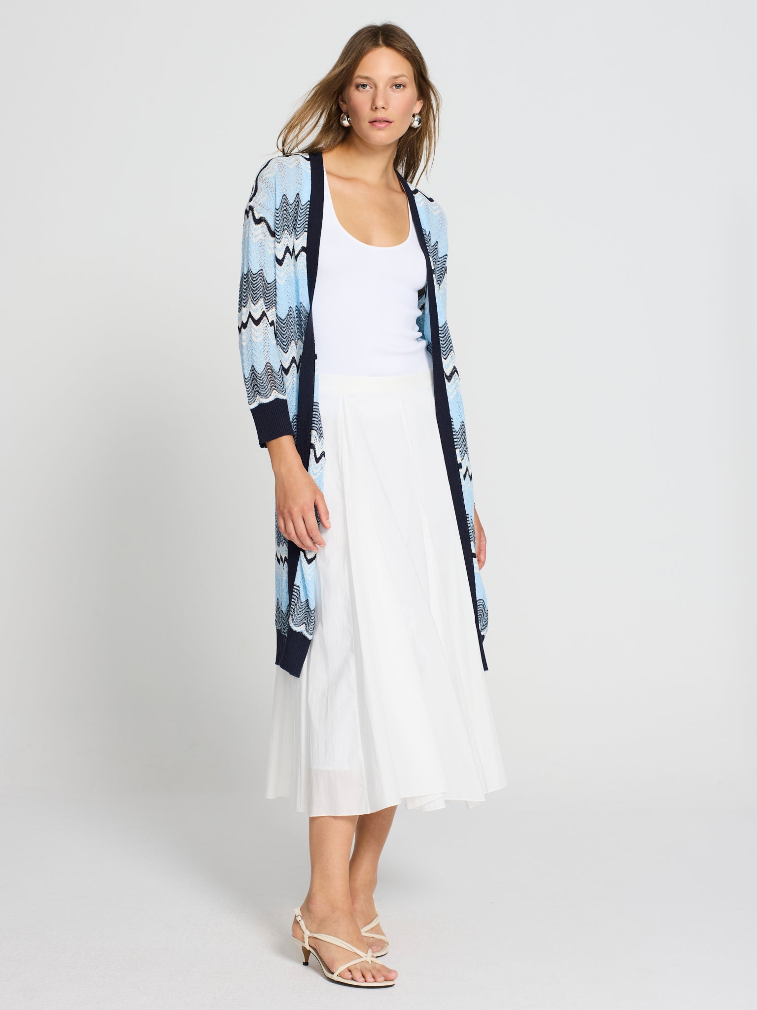 Chaqueta ondas tricolor