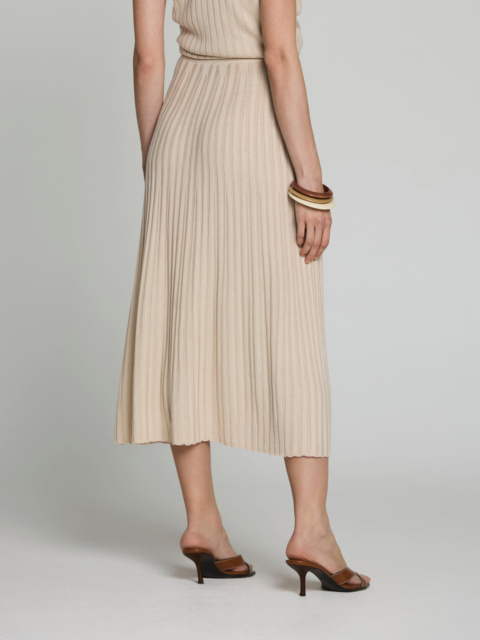 Faldilla canalé tencel