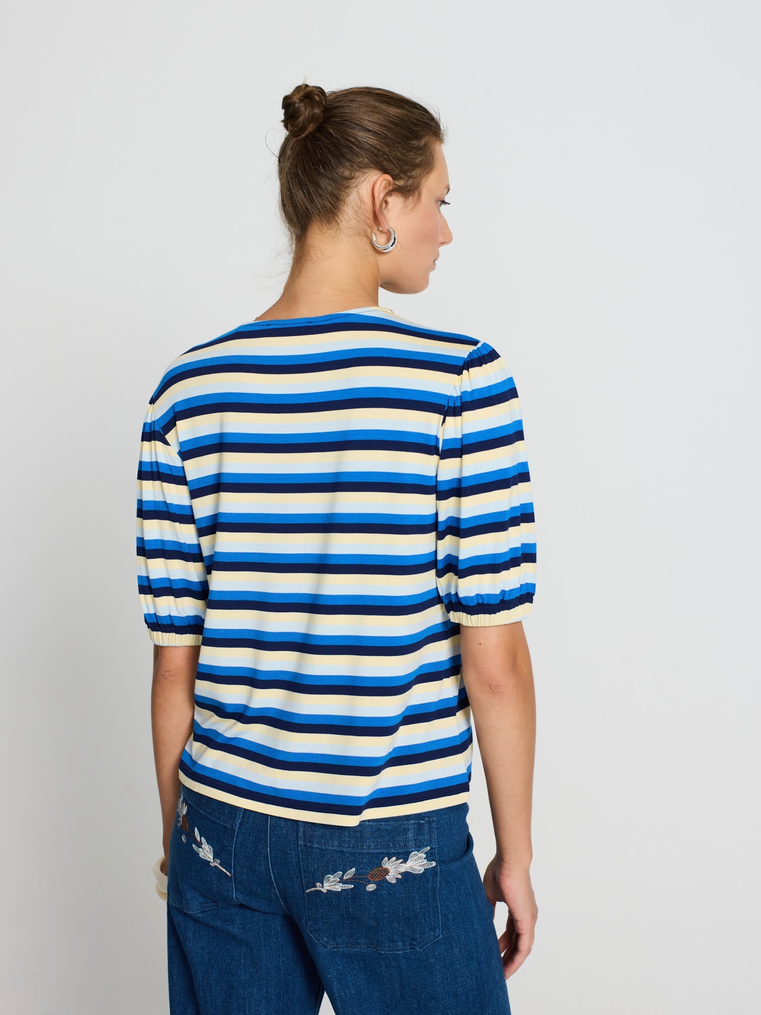 Camiseta listados viscosa