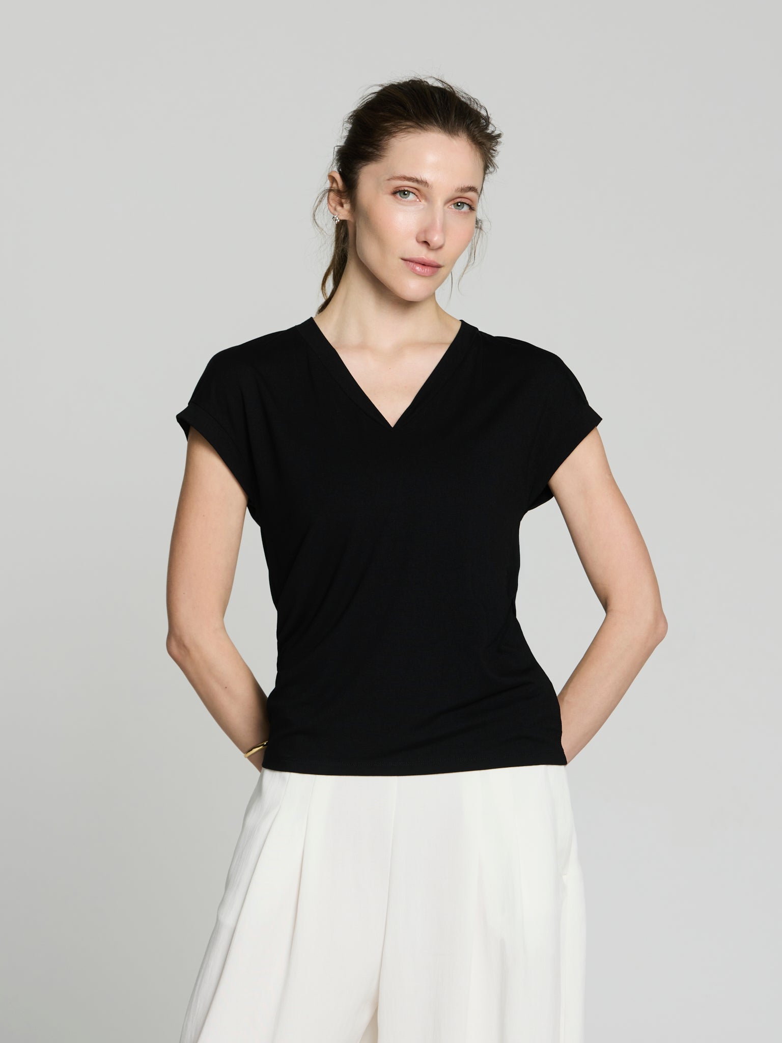 Camiseta básica viscosa