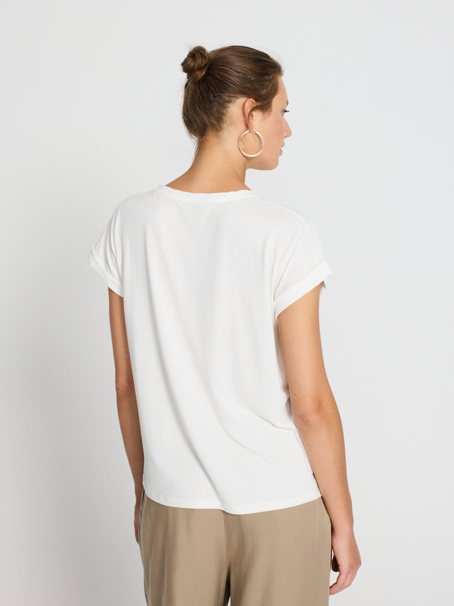 Camiseta holgada lisa