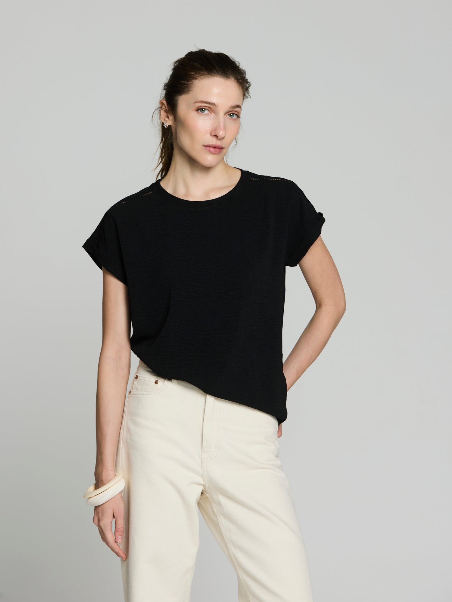 Camiseta holgada lisa