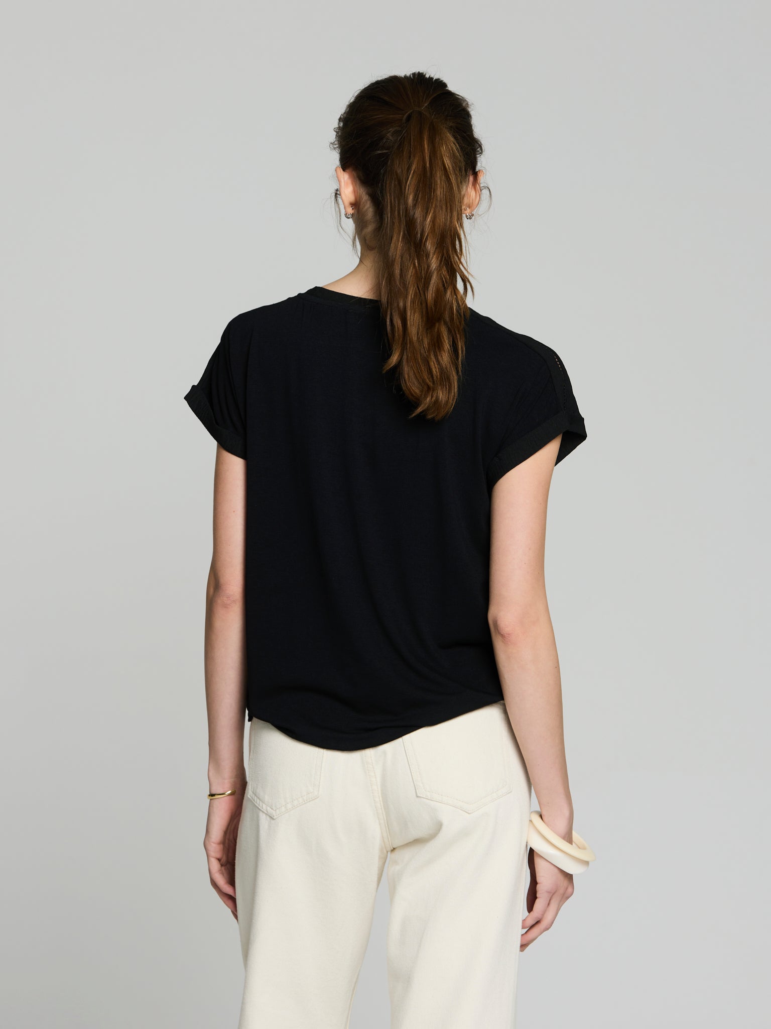 Camiseta holgada lisa