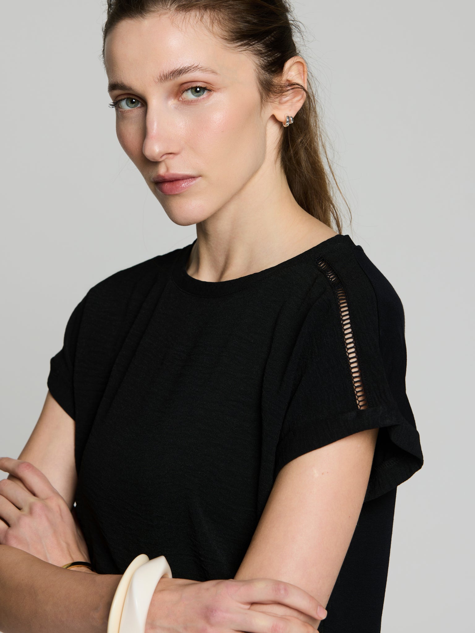 Camiseta holgada lisa