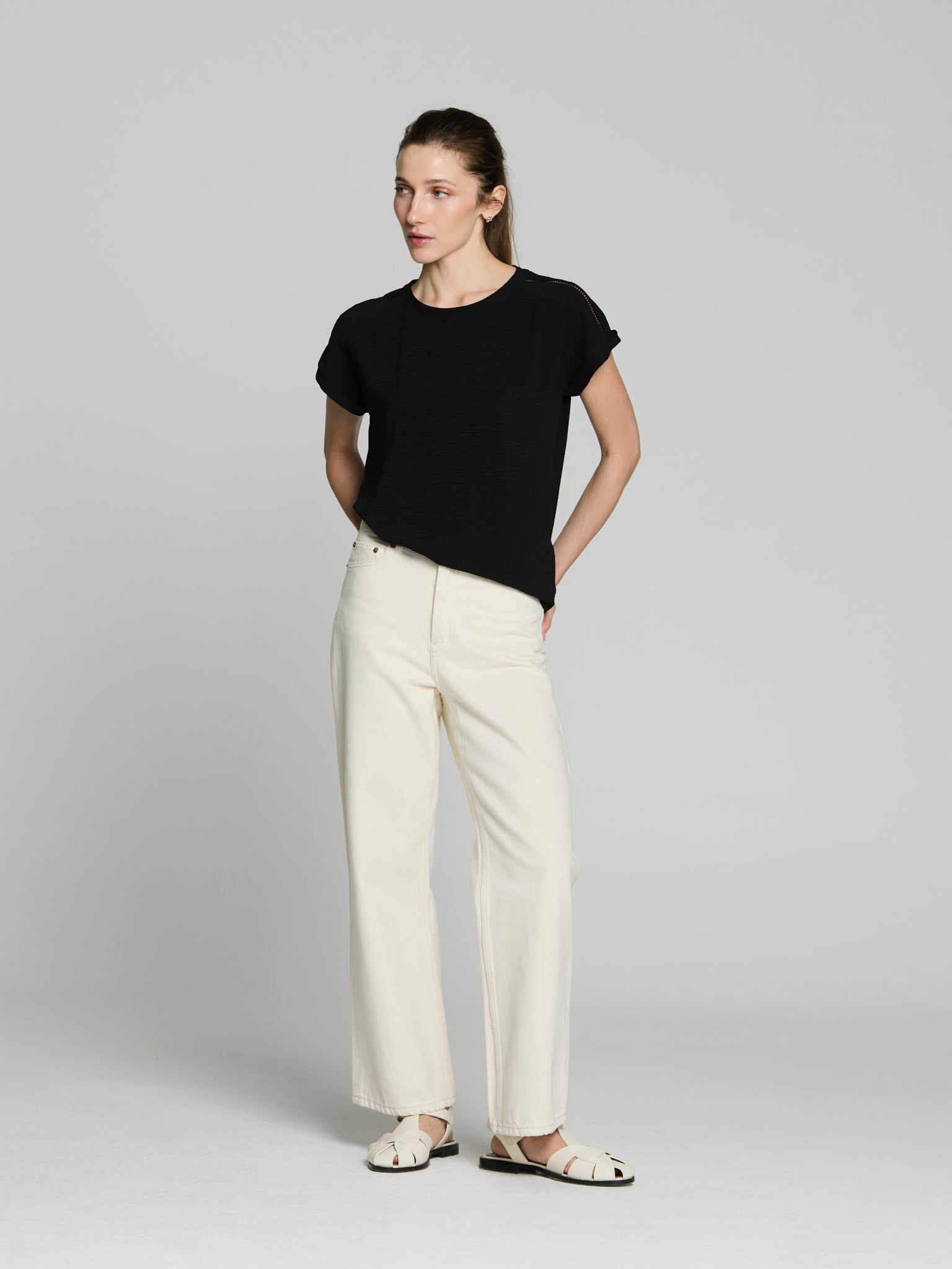 Camiseta holgada lisa