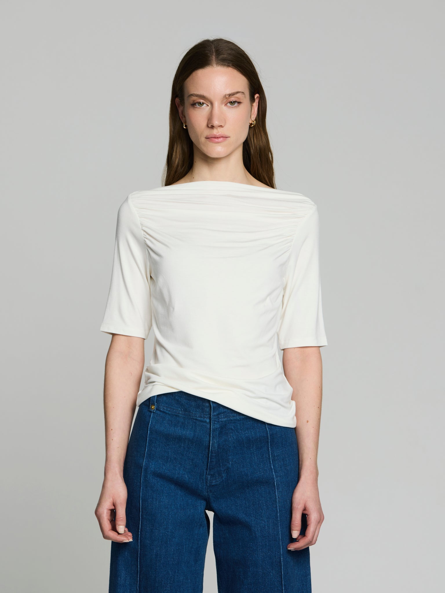 Camiseta escote fruncido