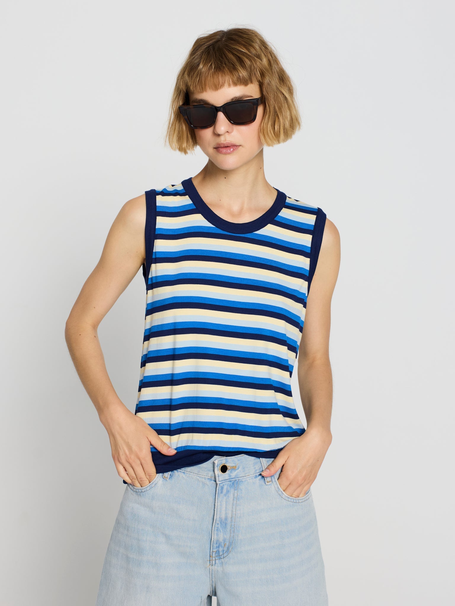 Twinset listados viscosa