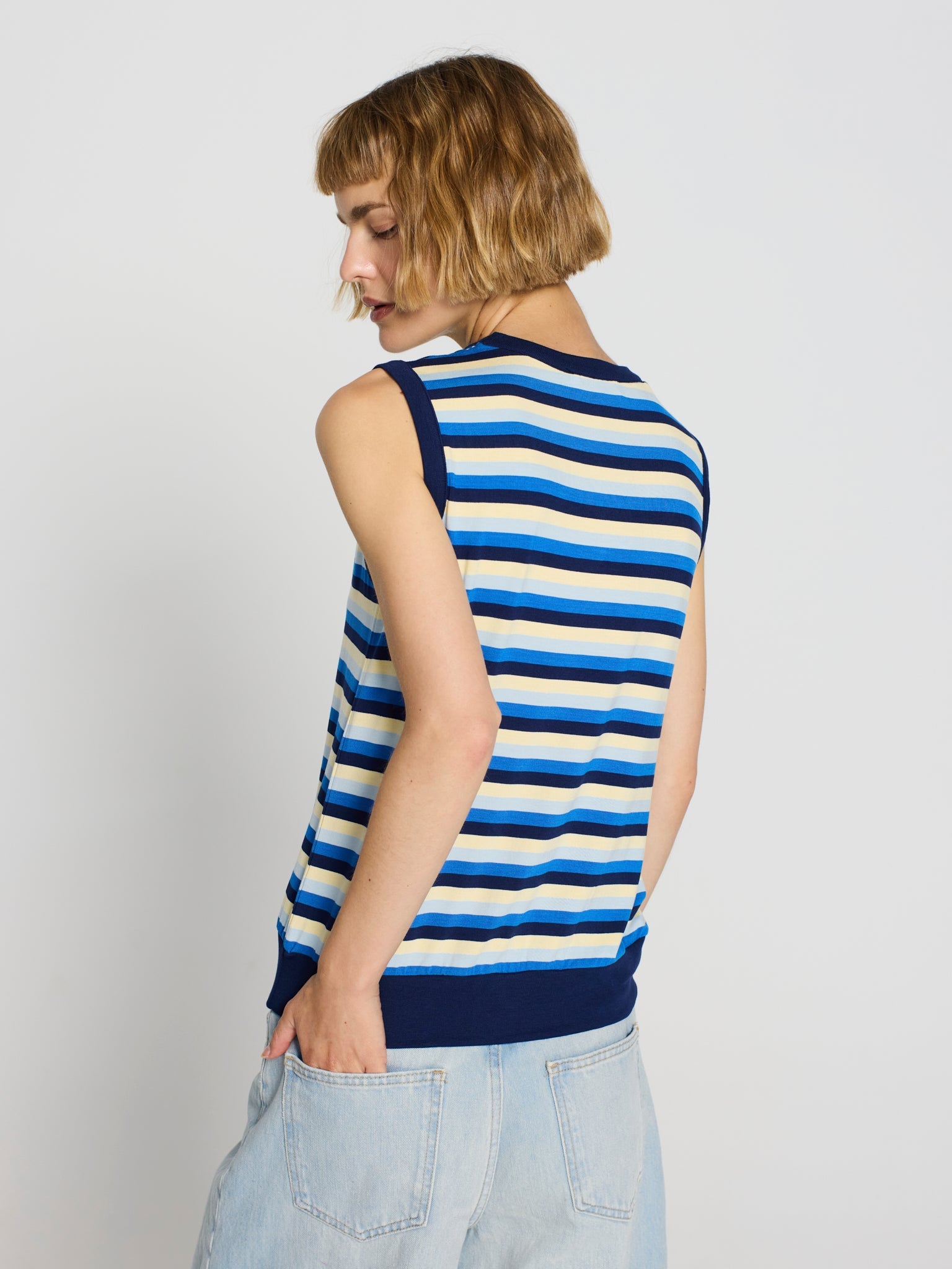 Twinset listados viscosa