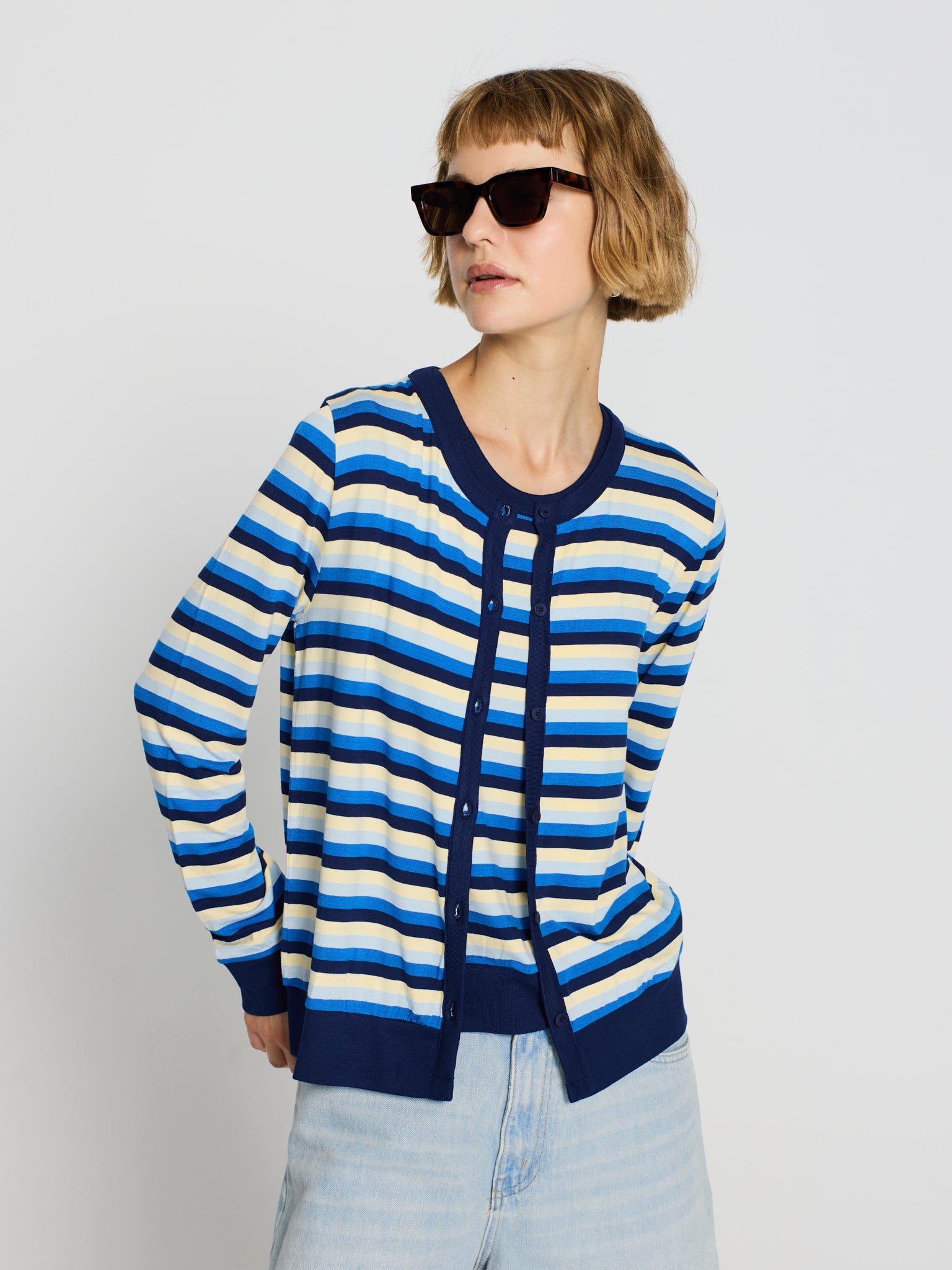 Twinset listados viscosa